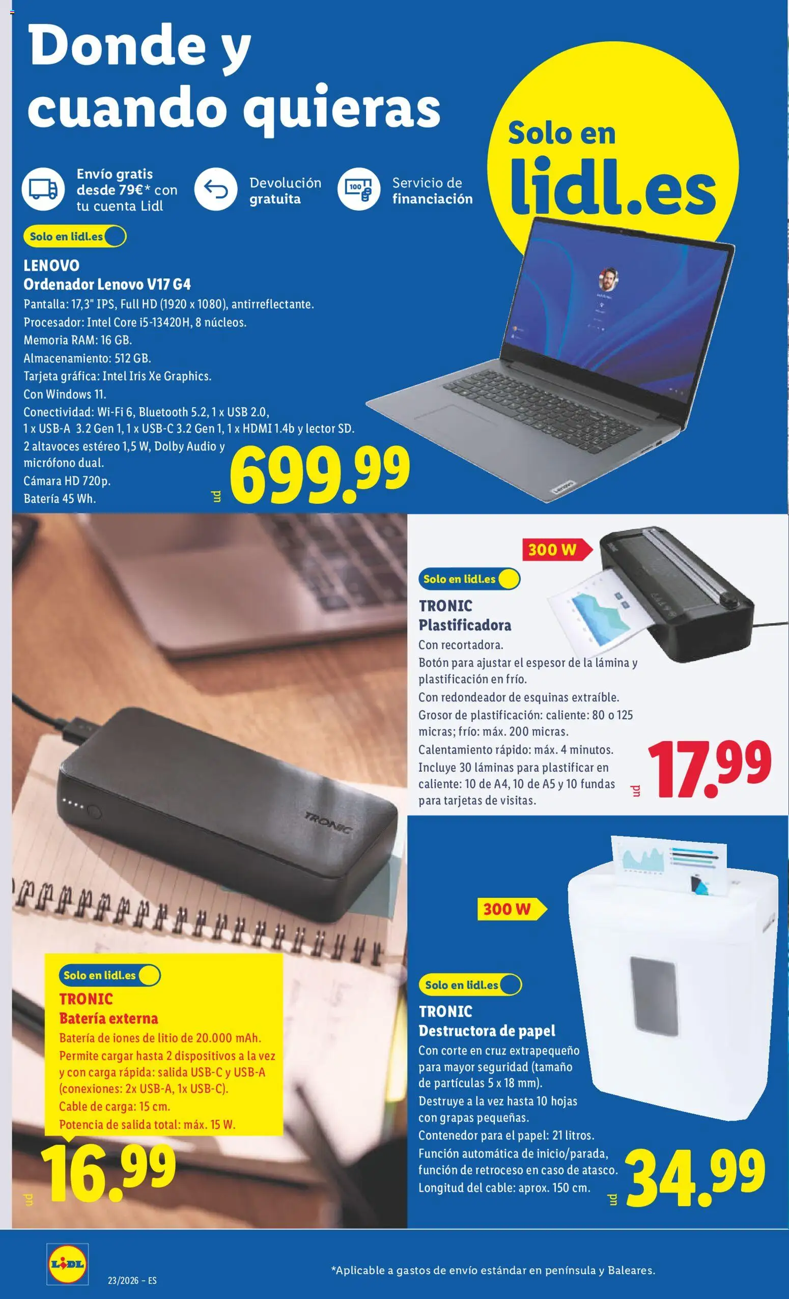 Lidl folleto de bazar Illes Balears │ válido desde el 01.06.2026 | Página: 6 | Productos: Autoradio, Ordenador, Cámara, USB