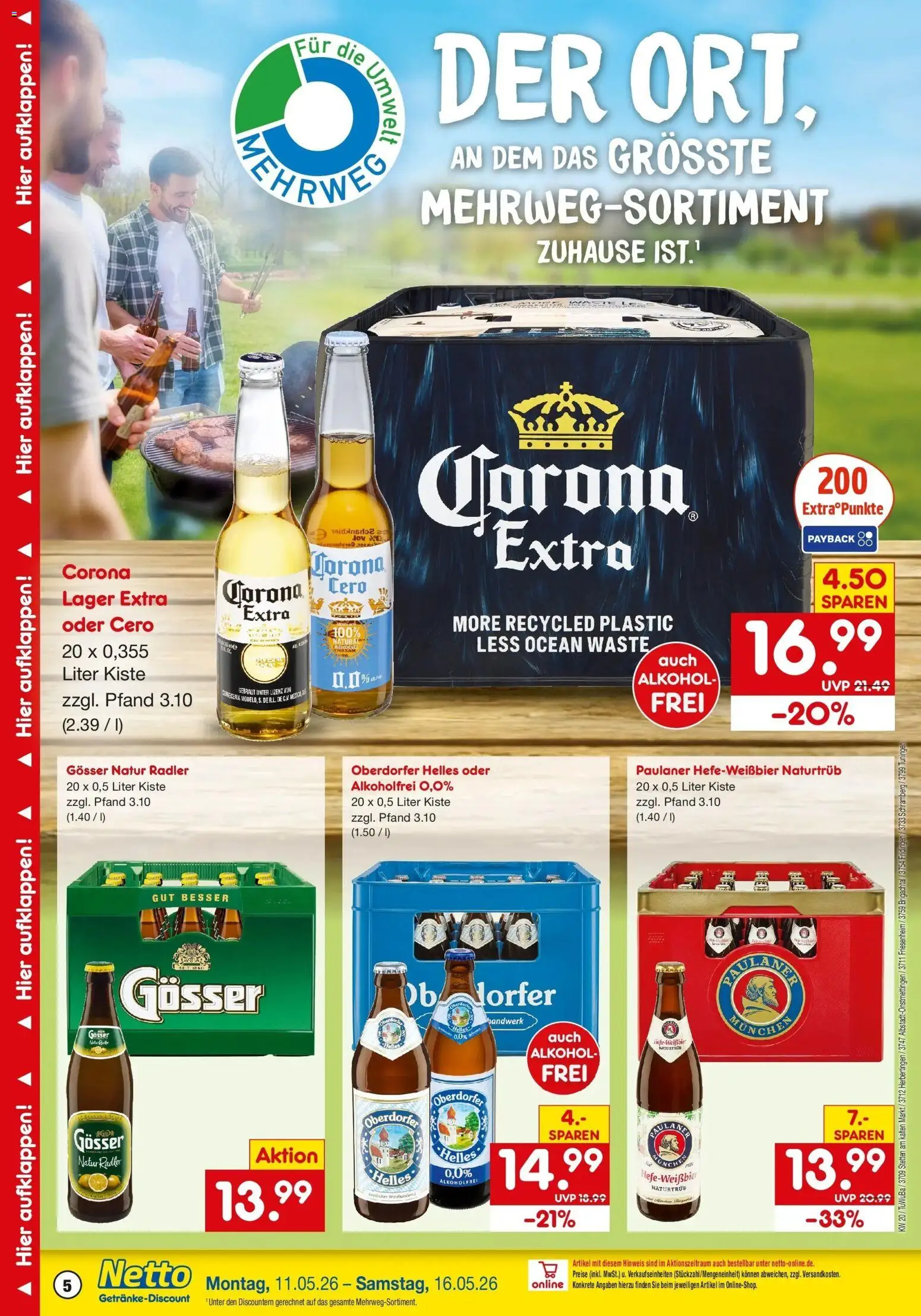 Netto Marken-Discount Prospekt Tuningen	 – gültig ab 10.05.2026 | Seite: 5 | Produkte: Radler, Paulaner