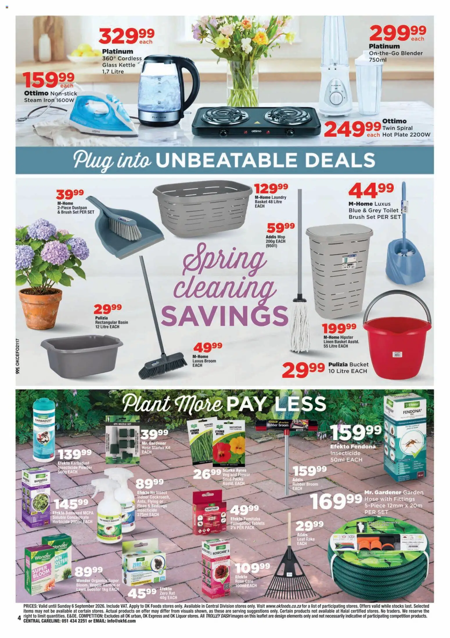 New OK Foods catalogue – valid from 25/08/2026 | Page: 4 | Products: Kettle, Iron, Basket, Brush