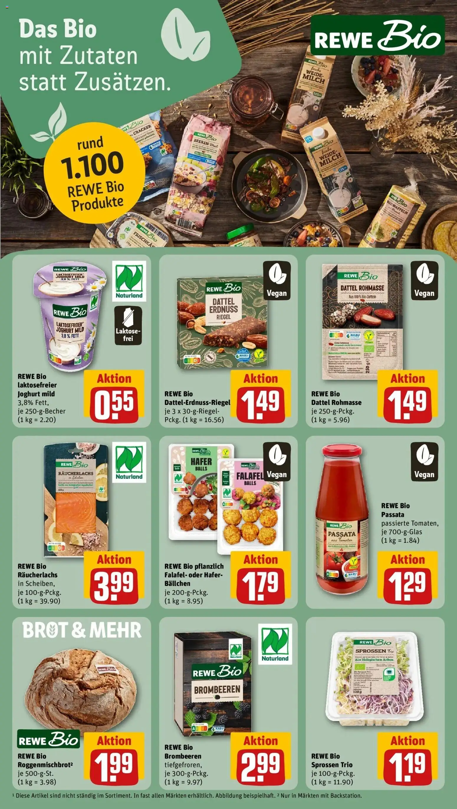 REWE Prospekt ab 19.10.2026 zum Blättern » Angebote | Seite: 17 | Produkte: Milch, Tomaten, Räucherlachs, Dattel