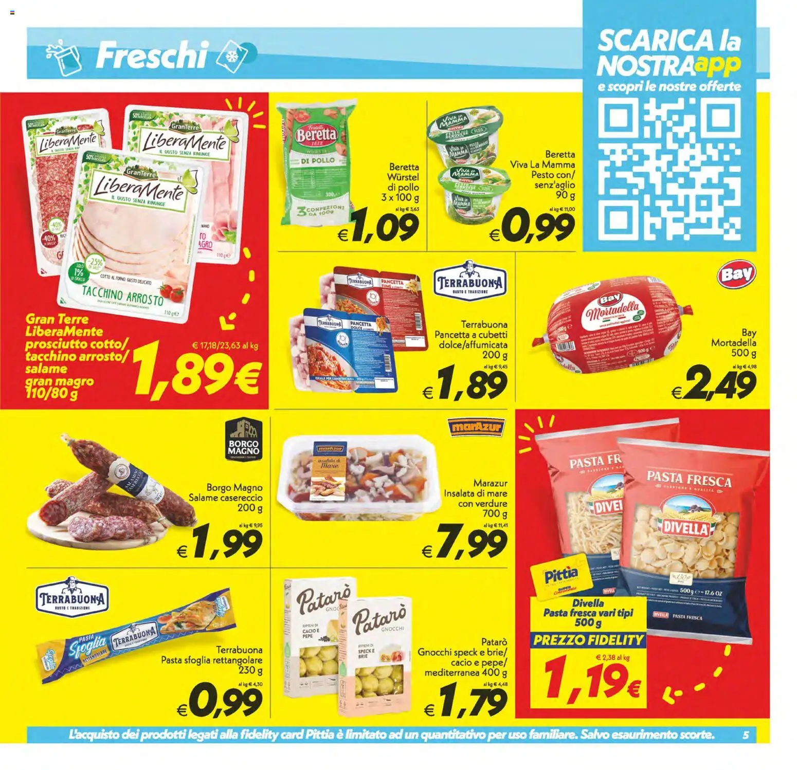 Volantino SuperConveniente del 19.05.2026 | Pagina: 5 | Prodotti: Speck, Pasta, Wurstel, Forno