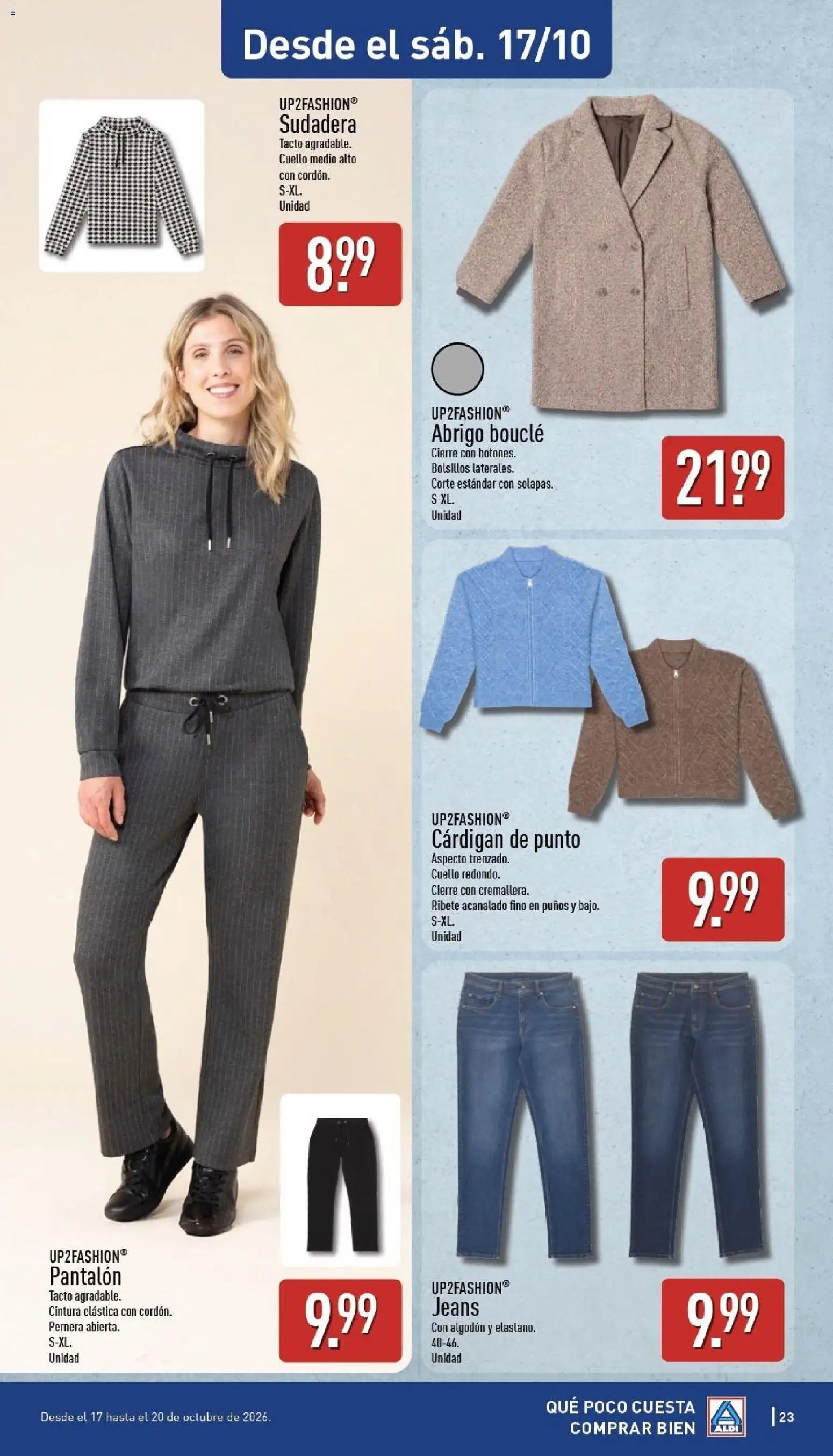 Aldi folleto Baleares │ válido desde el 12/10/2026 | Página: 23 | Productos: Sudadera, Algodón
