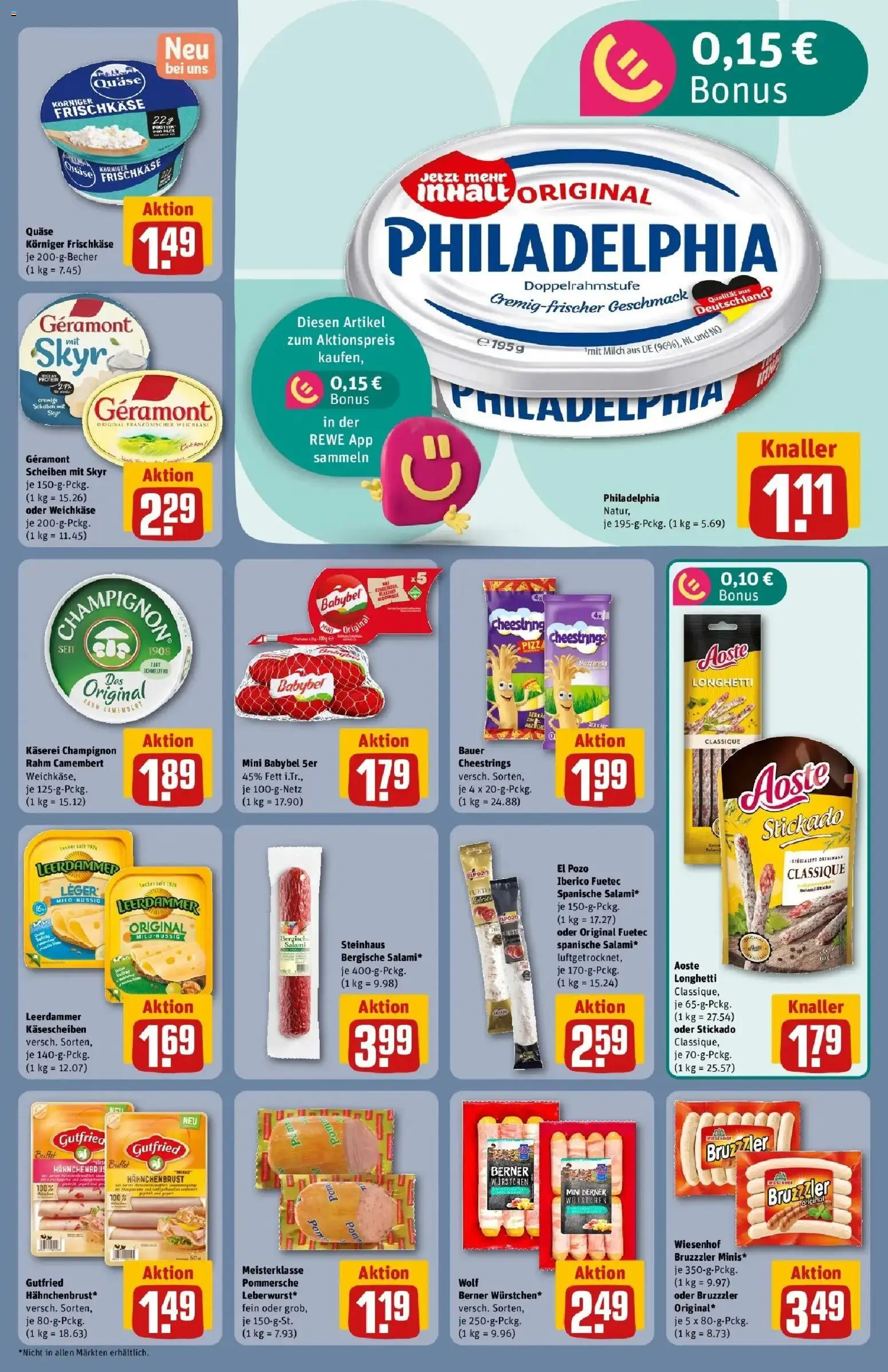 REWE Prospekt ab 21.09.2026 zum Blättern » Angebote | Seite: 19 | Produkte: Geramont, Milch, Skyr, Camembert