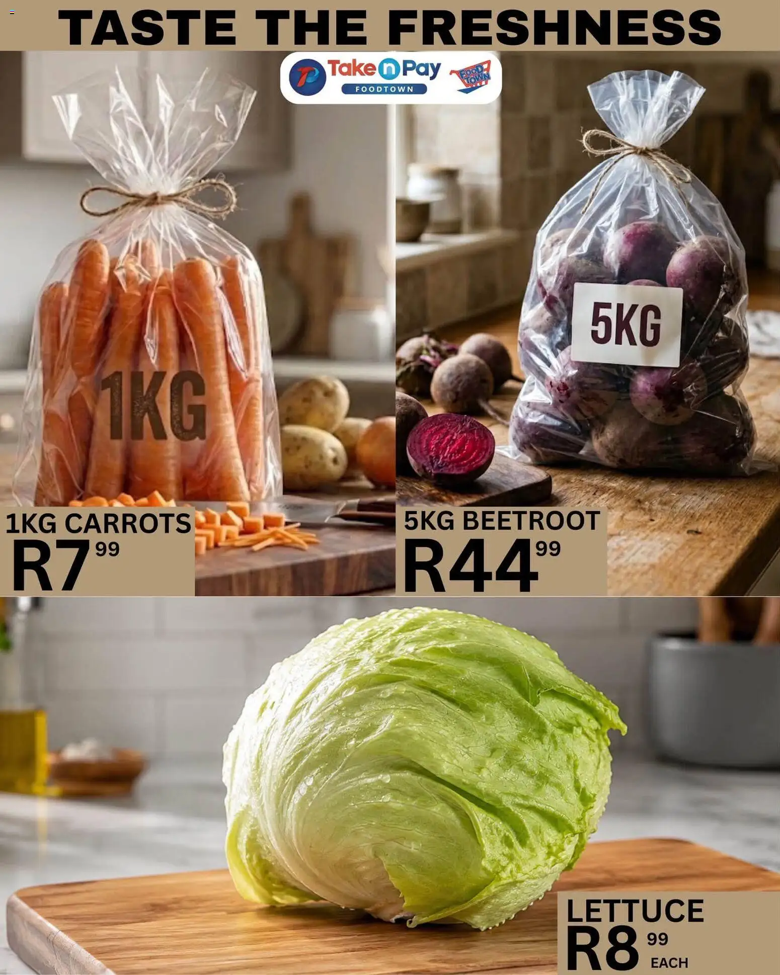 New Take n Pay catalogue – valid from 21/08/2026 | Page: 13 | Products: Carrots, Lettuce