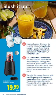 Anteprima del volantino SILVERCREST Frullatore per smoothie, Frullatore per smoothie valido a partire dal 23.04.2026 | Pagina: 47 | Prodotti: Frullatore, Zucchero, Mango, Contenitore