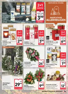 Maximarkt Flugblatt ab 22.10.2026 gültig | Seite: 17 | Produkte: Grabkerzen, Kerzen