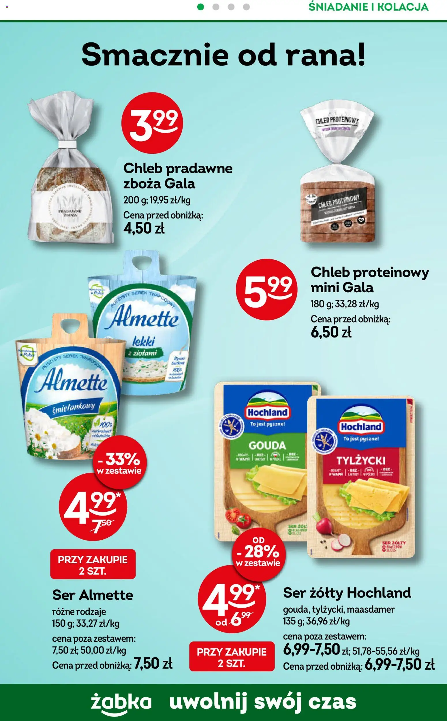 Żabka gazetka - Codzienne produkty od 20.05.2026 | Strona: 12 | Produkty: Ser żółty, Chleb proteinowy, Ser, Chleb
