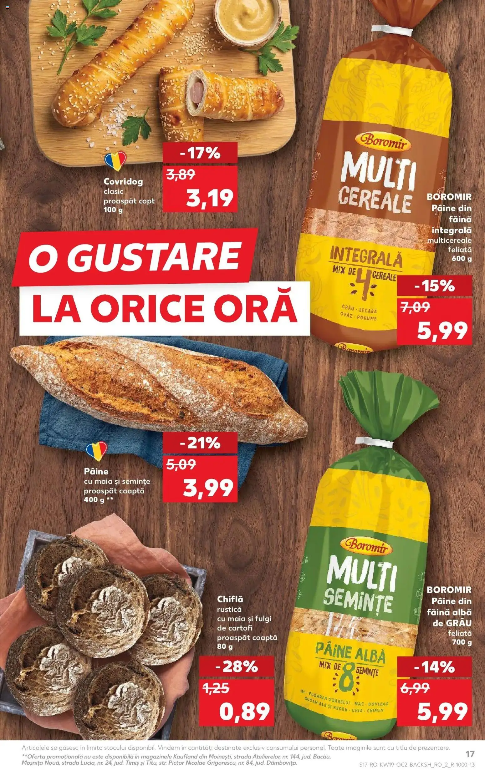 Noul catalog Kaufland – valabil de la 06.05.2026 | Pagină: 17 | Produse: Semințe, Chiflă, Făină, Cereale