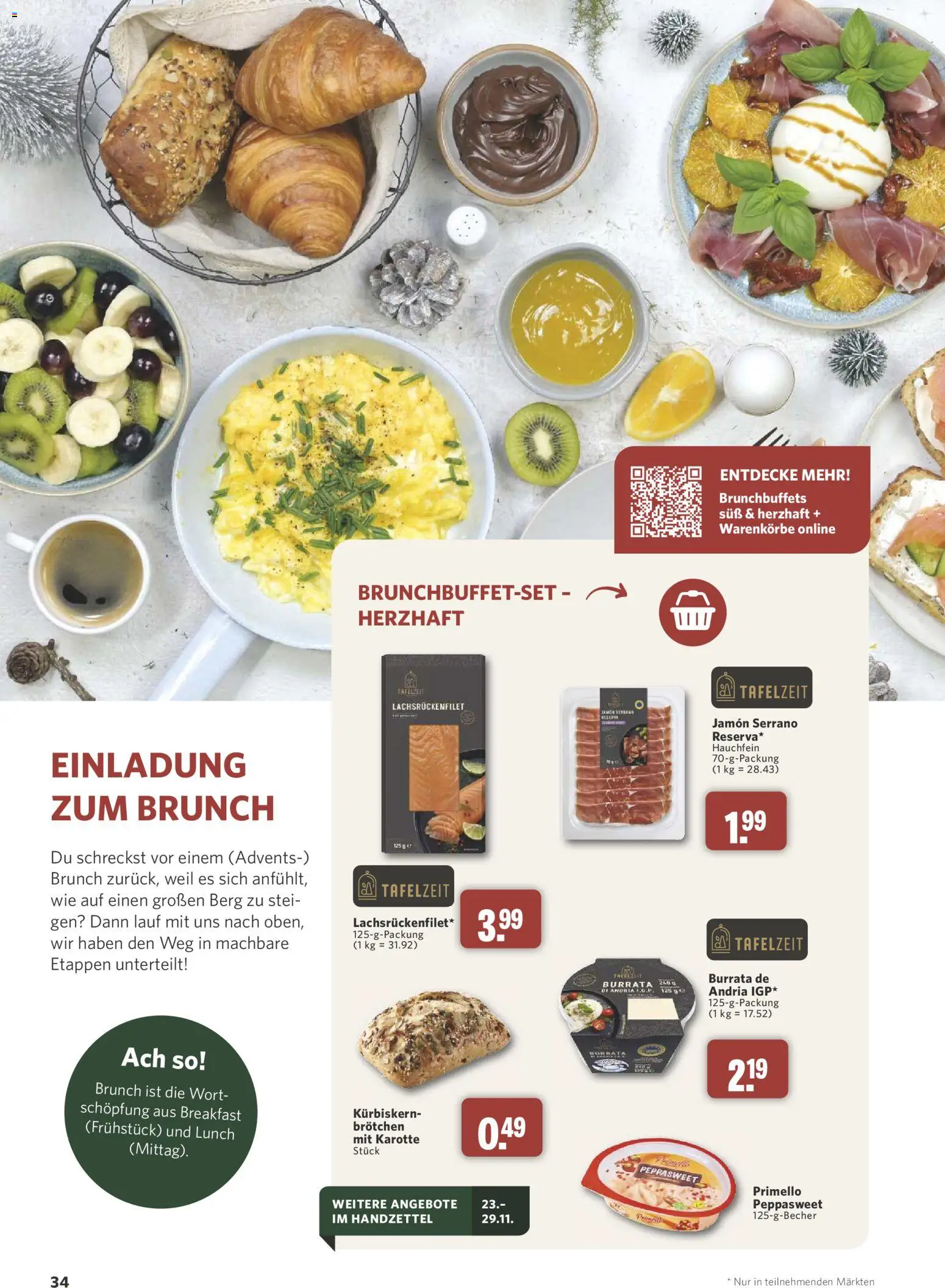 Combi myTime November 2026 – gültig ab 31.10.2026 | Seite: 34 | Produkte: Burrata, Karotte