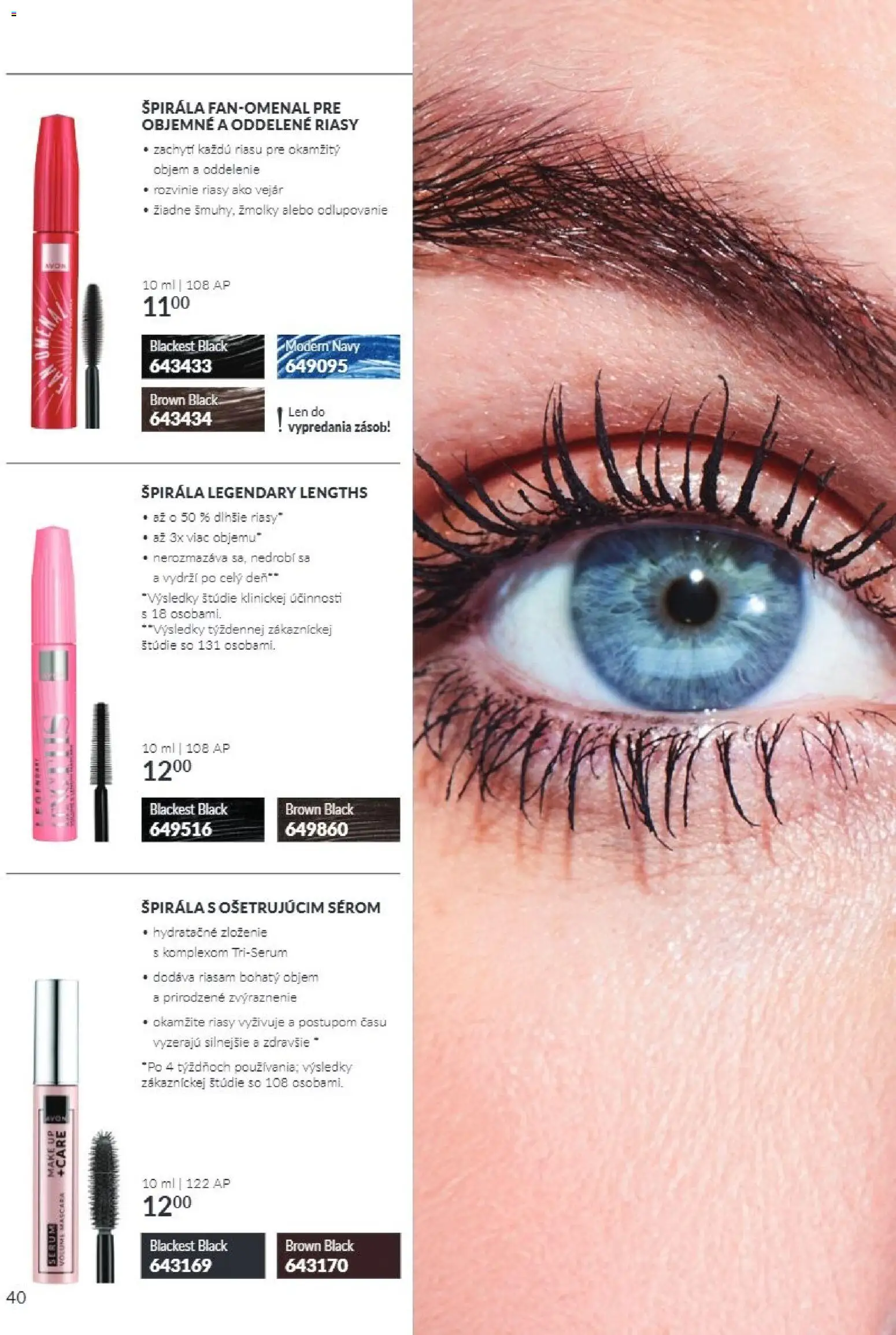 Nové Avon akcie – leták je platný od 01.10.2026 | Strana: 40 | Produkty: Make up