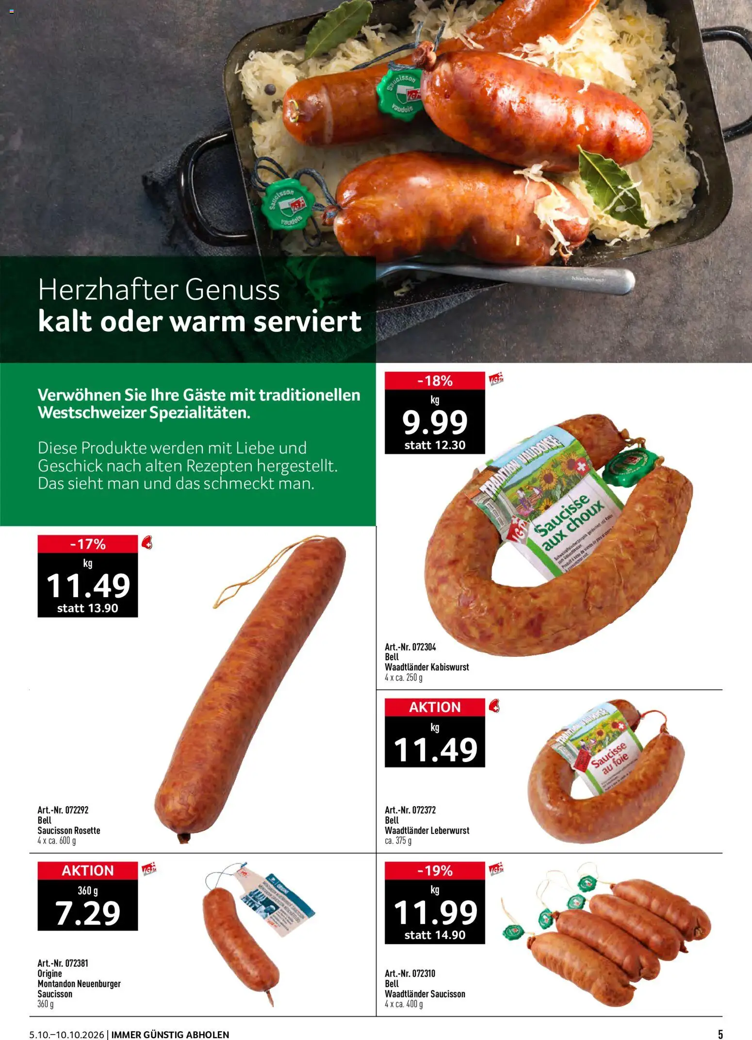 Prodega aktionen – gültig ab 05.10.2026 | Seite: 5