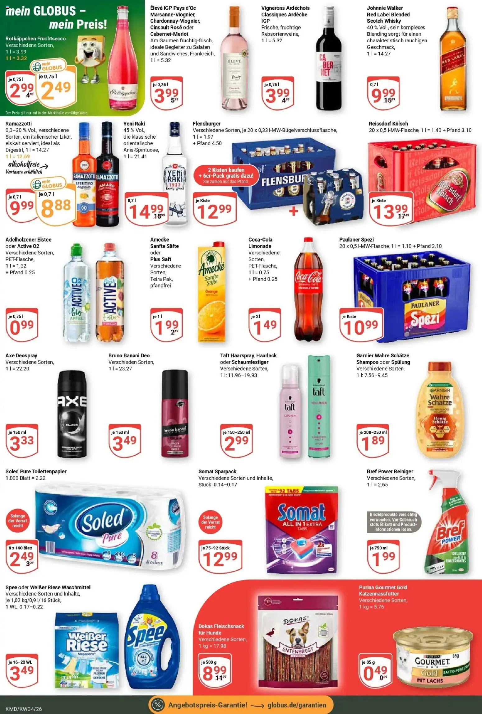 Globus Prospekt Köln (ab 17.08.2026) » Angebote online | Seite: 4 | Produkte: Shampoo, Spülung, Lachs, Axe
