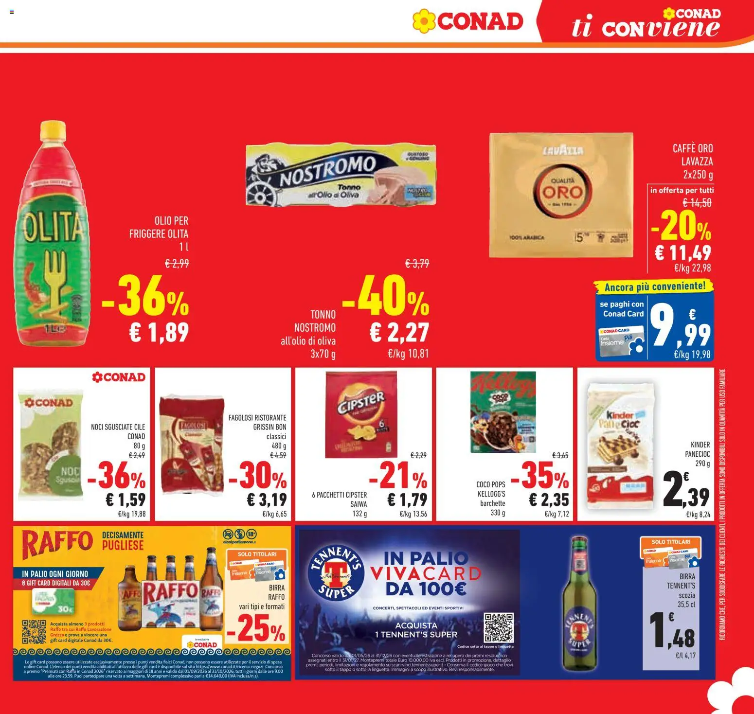 Volantino Conad del 07/10/2026 | Pagina: 33 | Prodotti: Birra, Olio, Noci, Gioco