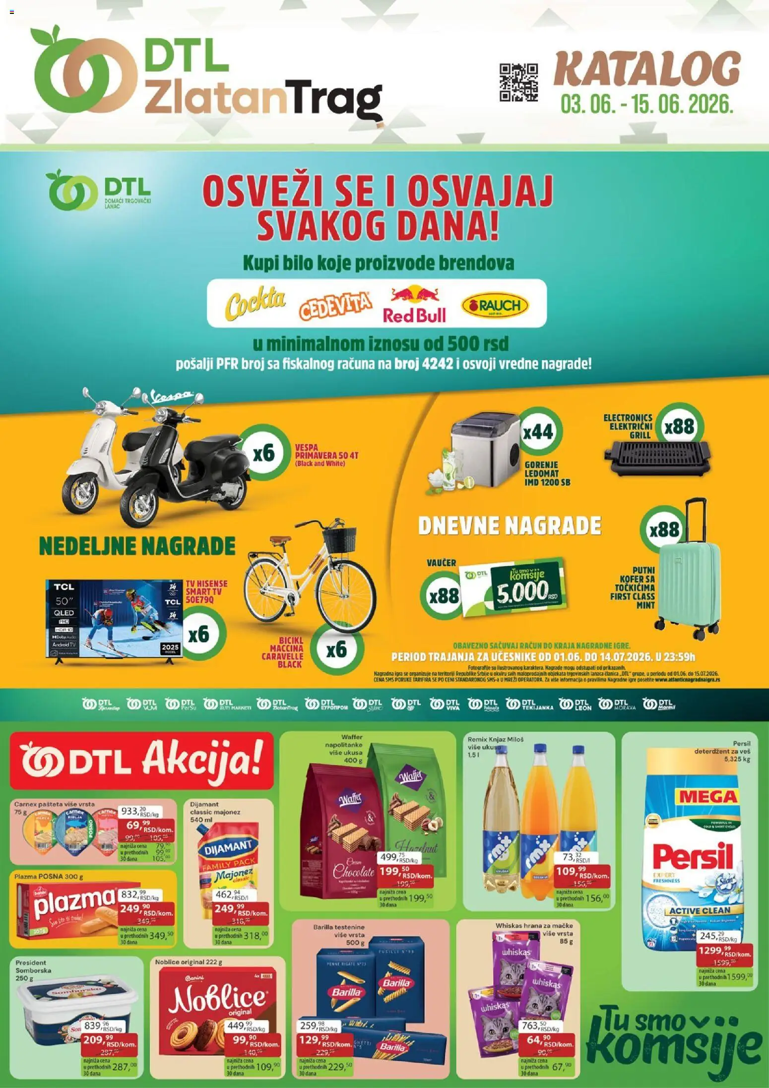 Zlatan Trag katalog - važi od 03.06.2026 | Strana: 1 | Proizvode: Plazma, Napolitanke, Persil, Pašteta