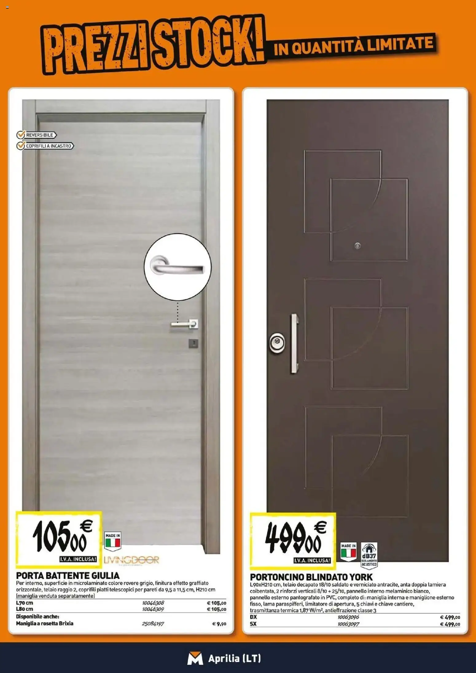 Nuovo TECNOMAT catalogo Aprilia dal 27/08/2026 > offerte anteprima 🛍️ | Pagina: 10 | Prodotti: Porta, Piatti
