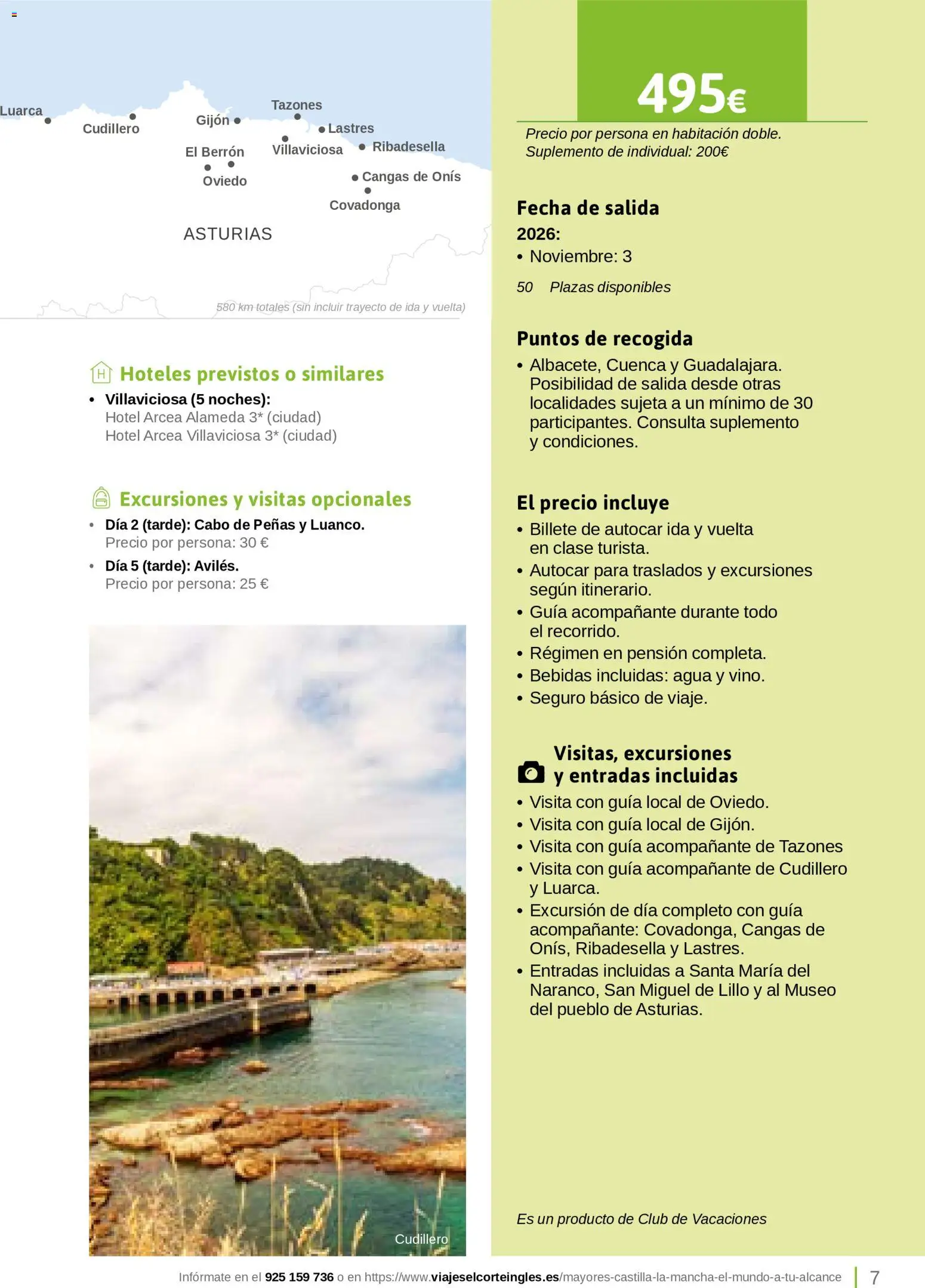 Viajes El Corte Inglés Turismo Social Castilla La Mancha │ válido desde el 01.04.2026 | Página: 7