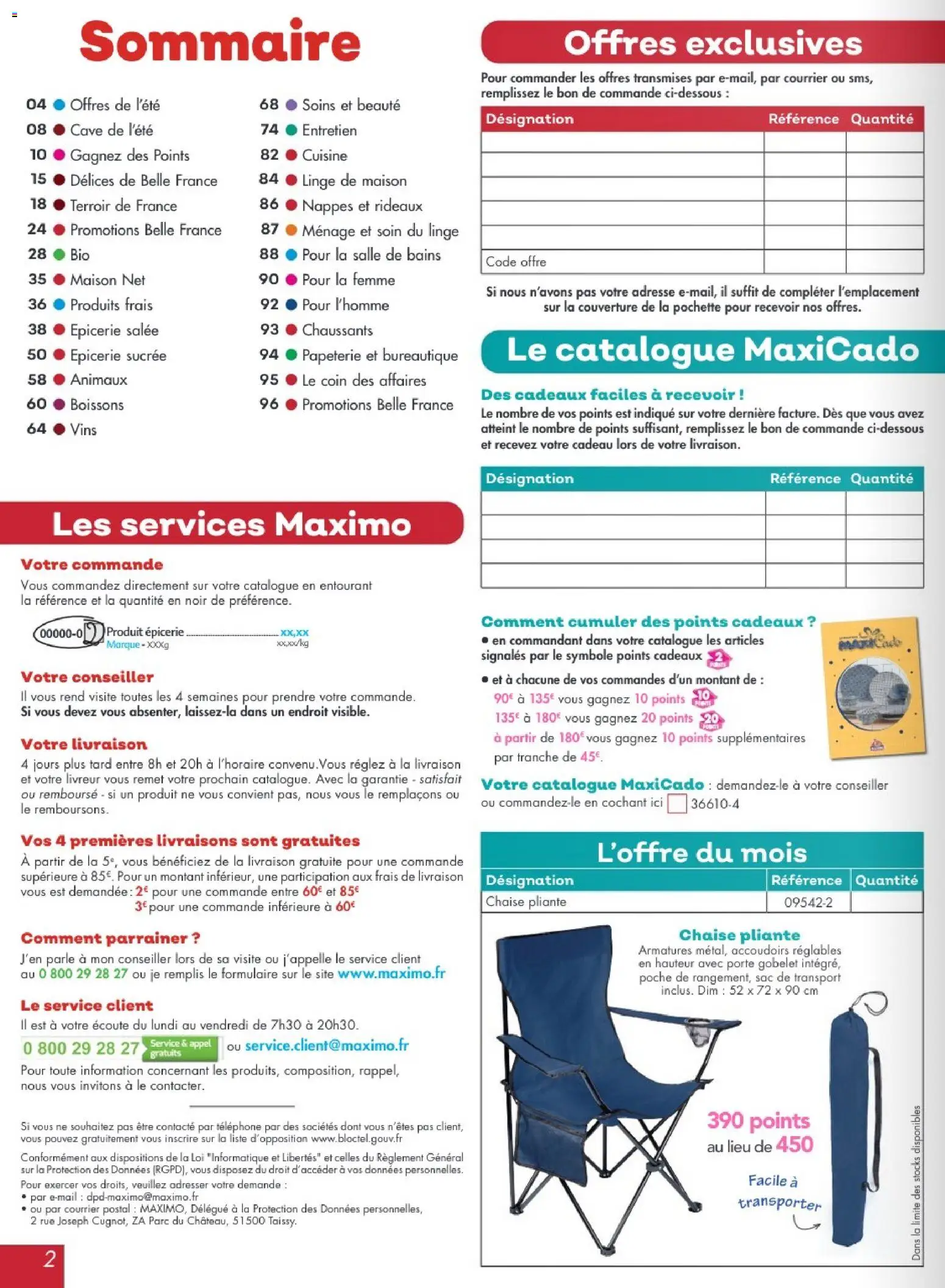 {H1} | Page: 2 | Produits: Téléphone, Chaise pliante, Porte, Chaise