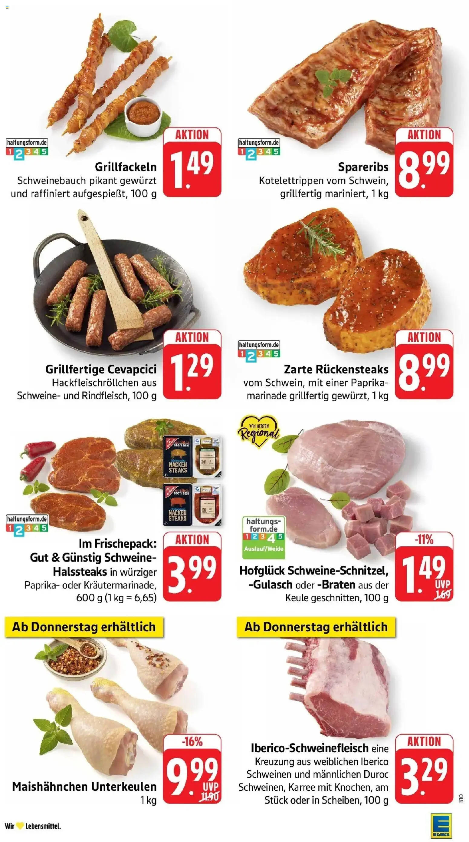 Edeka prospekt Heilbronn – gültig ab 22.06.2026 | Seite: 8 | Produkte: Schweinebauch, Cevapcici, Paprika, Gulasch