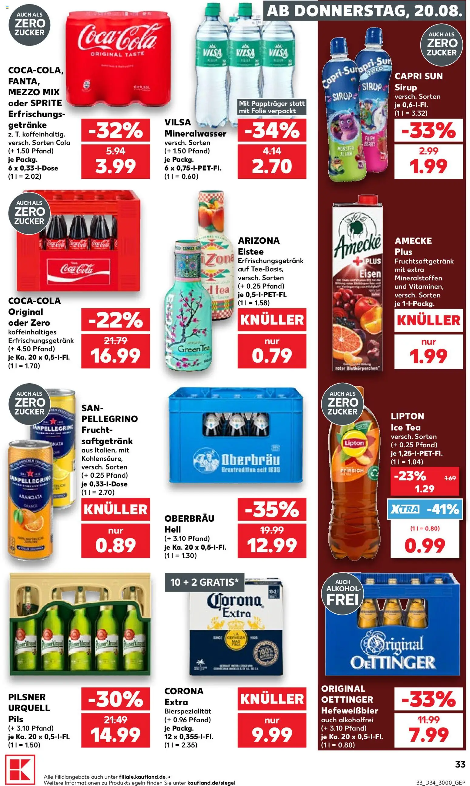 {H1} | Pagina: 33 | Producten: Coca Cola, Sprite, Ice Tea, Folie