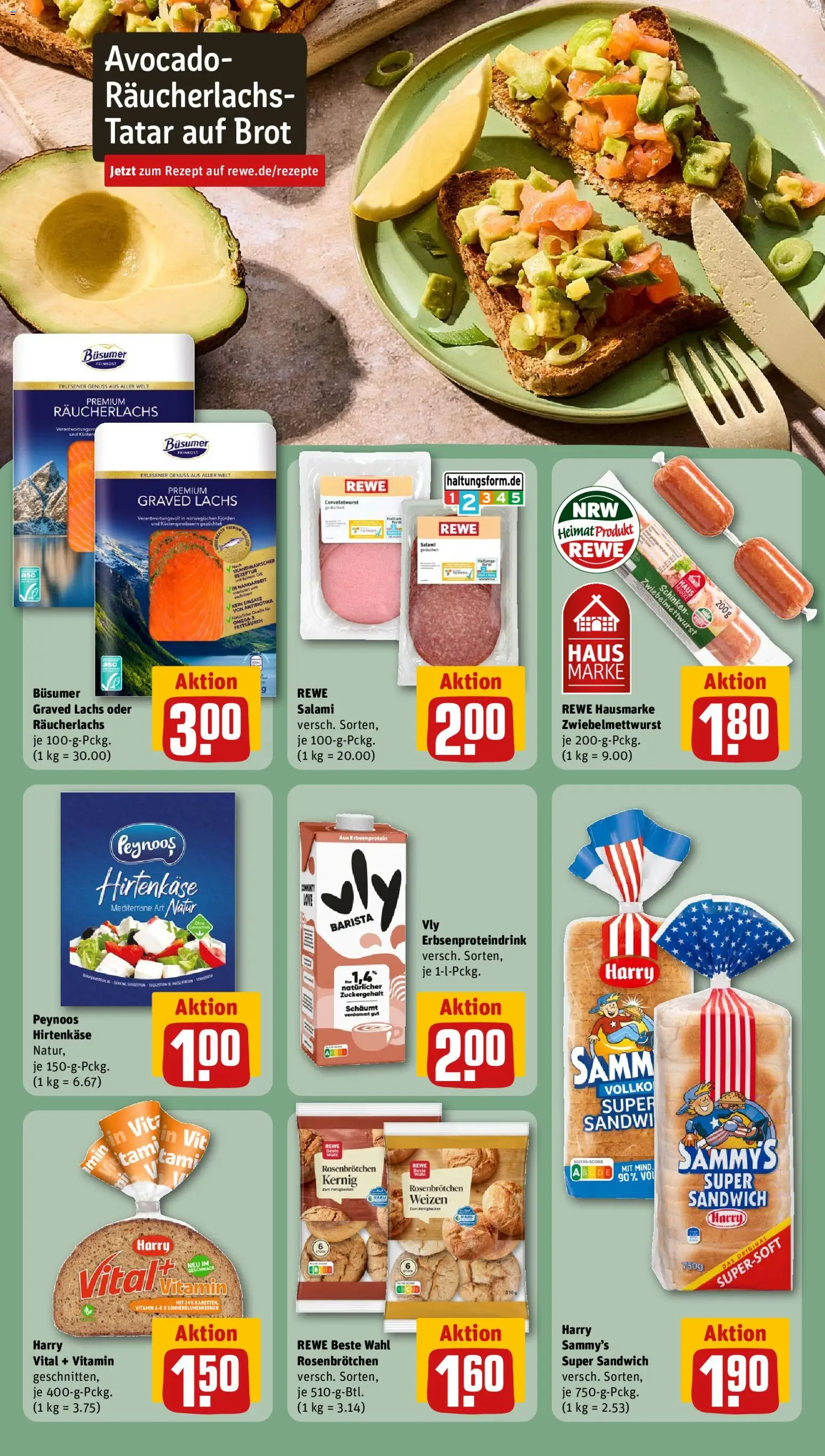 Rewe ihr Kaufpark Prospekt – gültig ab 17.08.2026 | Seite: 21 | Produkte: Lachs, Räucherlachs, Brot, Salami