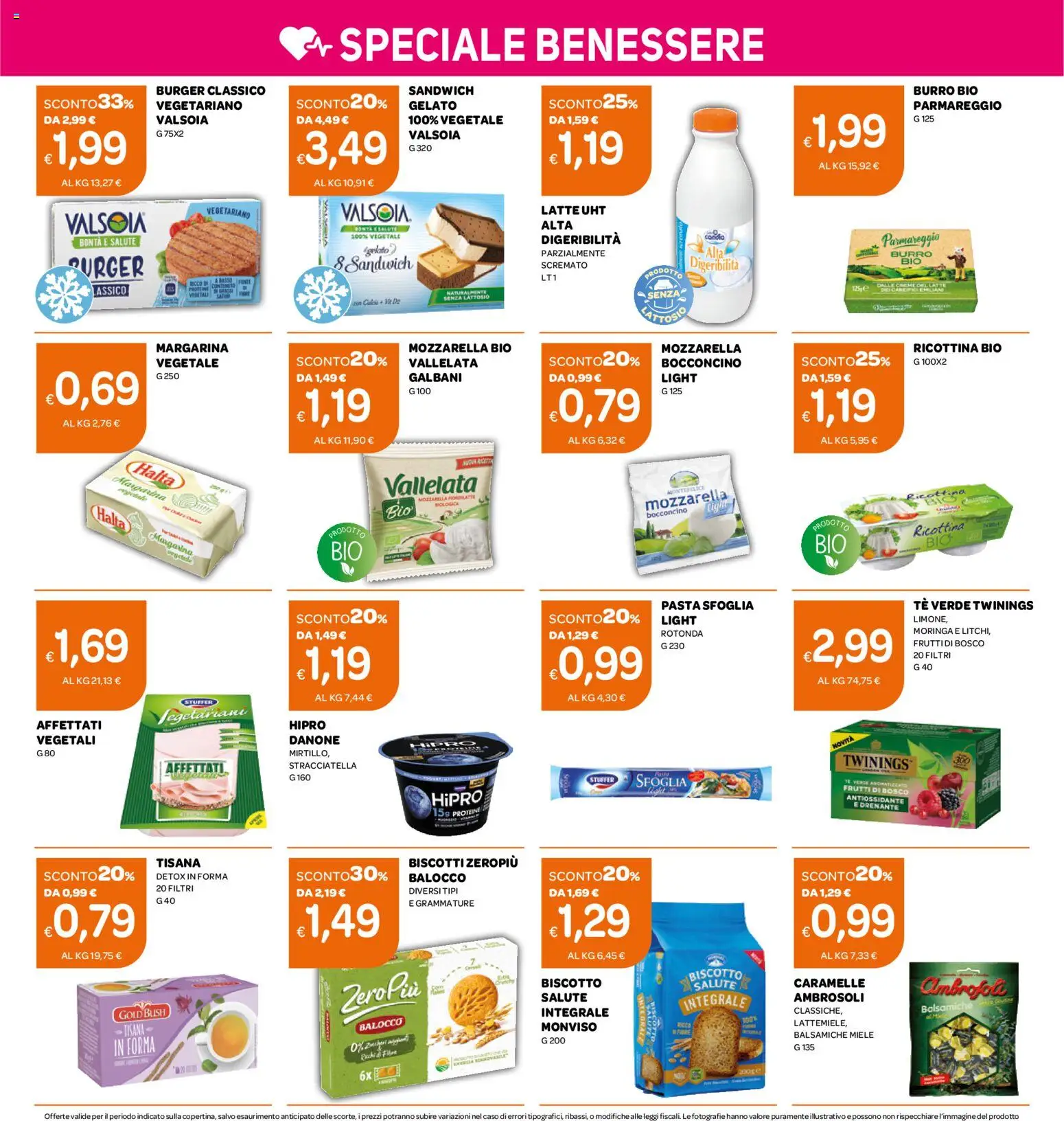 Volantino Ekom del 16.06.2026 | Pagina: 14 | Prodotti: Tè, Pasta sfoglia, Mozzarella, Pasta