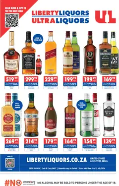 Ultra Liquors specials catalogue – valid from 01/07/2026