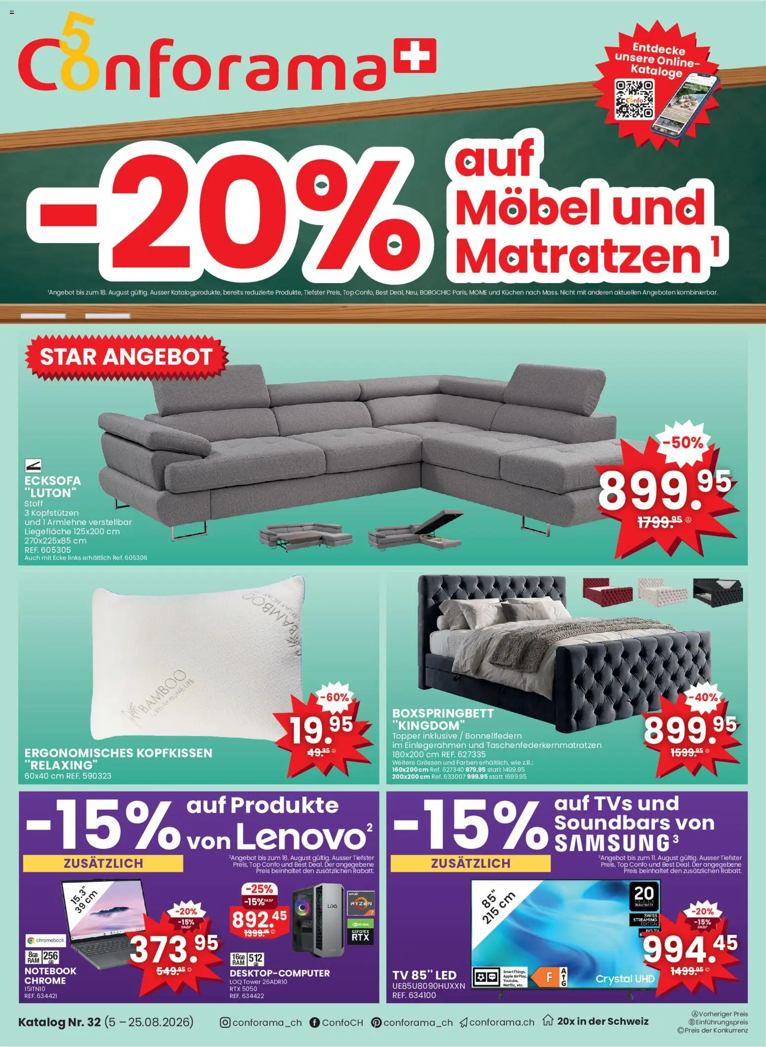 Conforama aktionen – gültig ab 05.08.2026 | Seite: 1