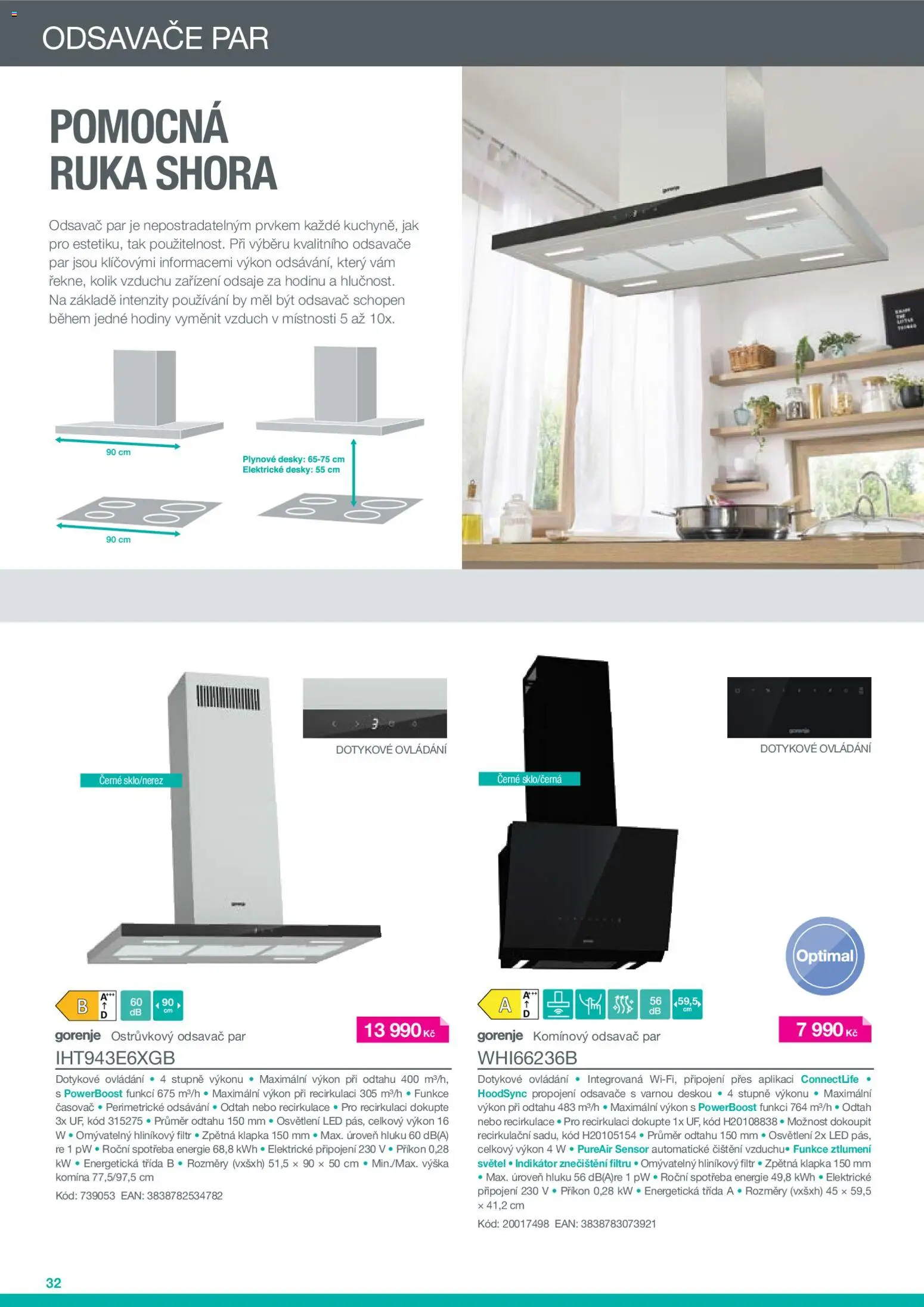 Möbelix leták - Gorenje od 01.01.2026 | Strana: 32 | Produkty: Hodiny, Odsavač par, Časovač, Desky