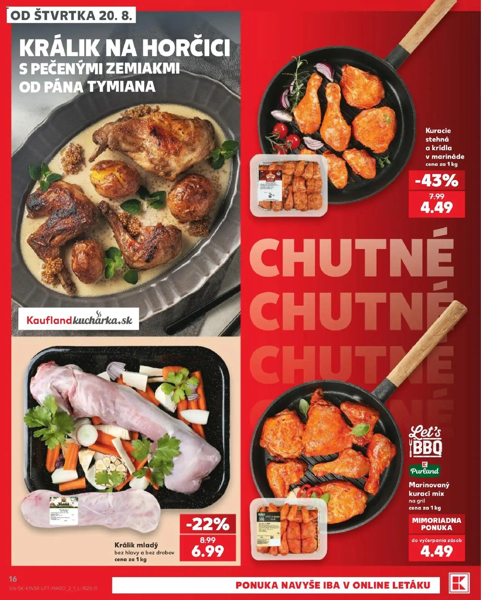 Kaufland SK akciós ujság - amely érvényes a következő dátumtól: 2026.08.20. | Oldal: 16