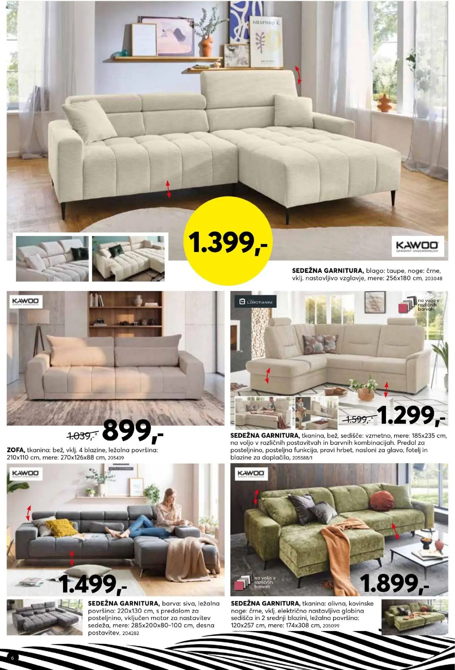 Novi Dipo katalog ponudbe – veljaven od 13.10.2026 | Stran: 6 | Izdelki: Fotelj, Barva