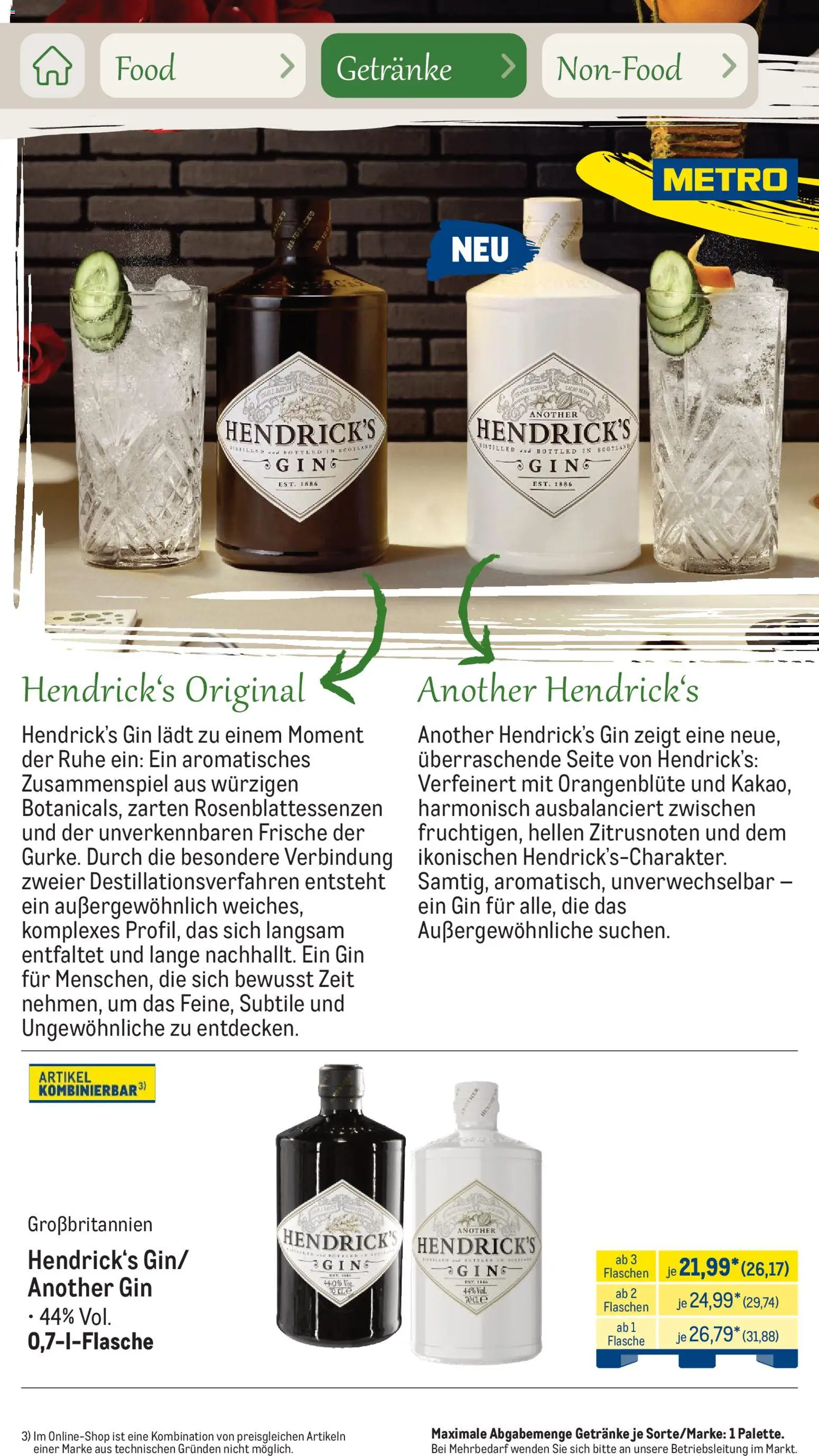Metro Saisonkatalog Outdoor Dining – gültig ab 01.06.2026 | Seite: 78 | Produkte: Gin