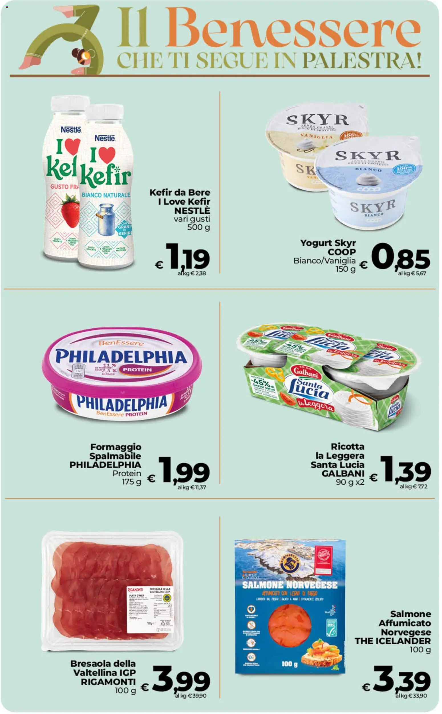 Volantino COOP del 22/09/2026 | Pagina: 23 | Prodotti: Salmone, Bresaola, Skyr, Ricotta