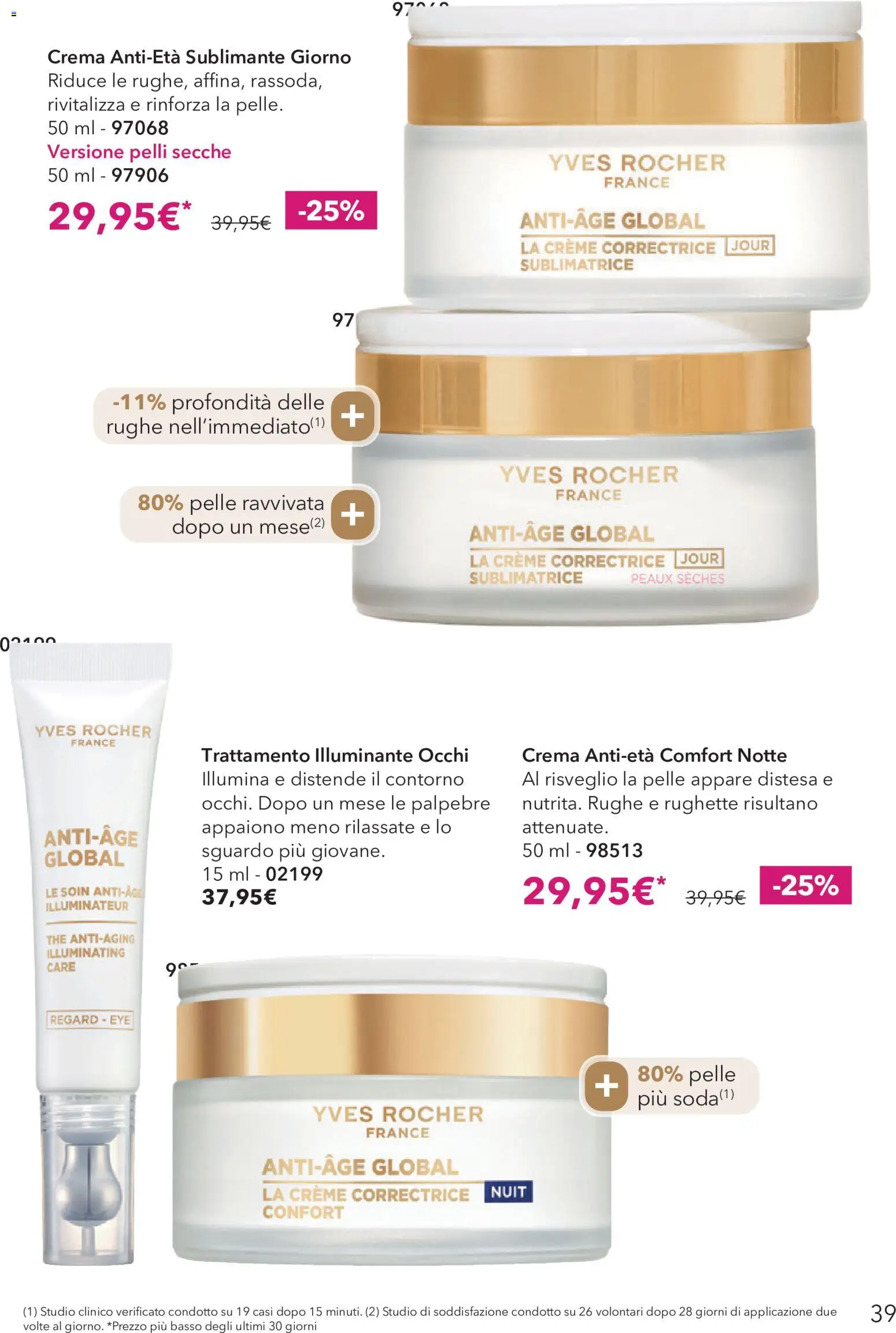 Volantino Yves Rocher del 31/08/2026 | Pagina: 39 | Prodotti: Illuminante, Crema, The, Basso