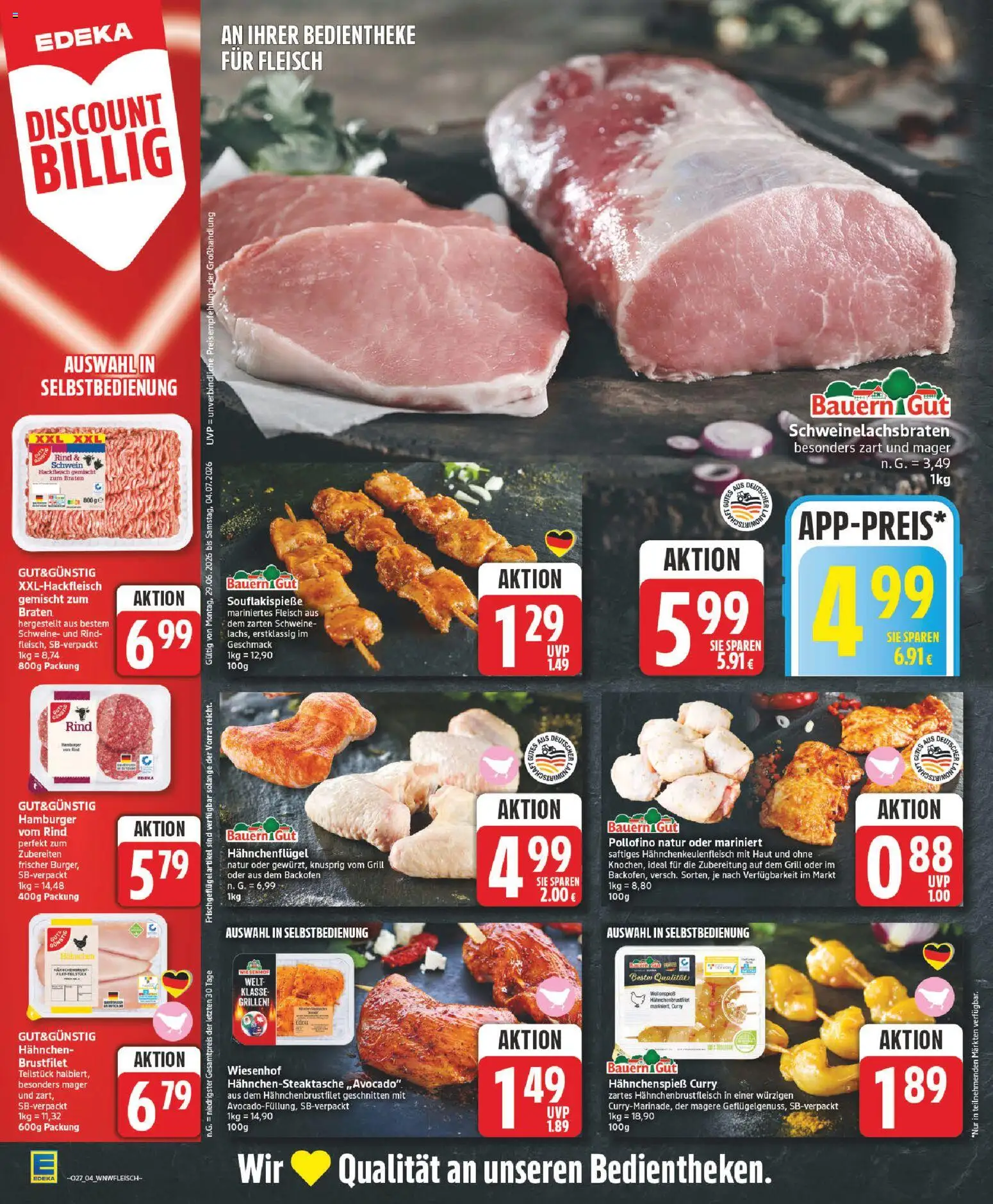 Elli Markt Prospekt Rietberg – gültig ab 29.06.2026 | Seite: 4 | Produkte: Grill, Hahnchen, Backofen, Hackfleisch