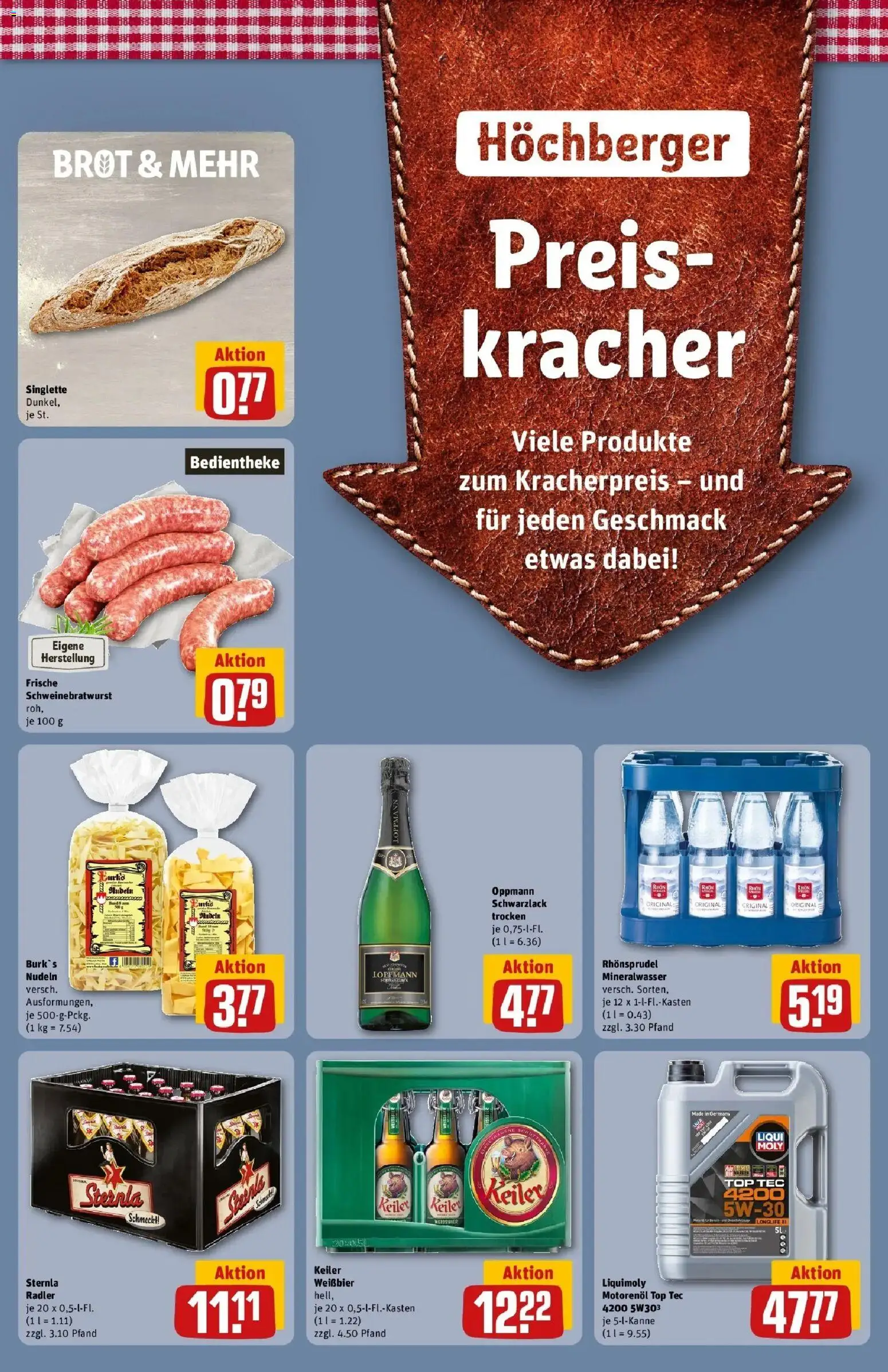 REWE Prospekt ab 07.09.2026 zum Blättern » Angebote | Seite: 31 | Produkte: Top, Brot, Rhonsprudel, Nudeln
