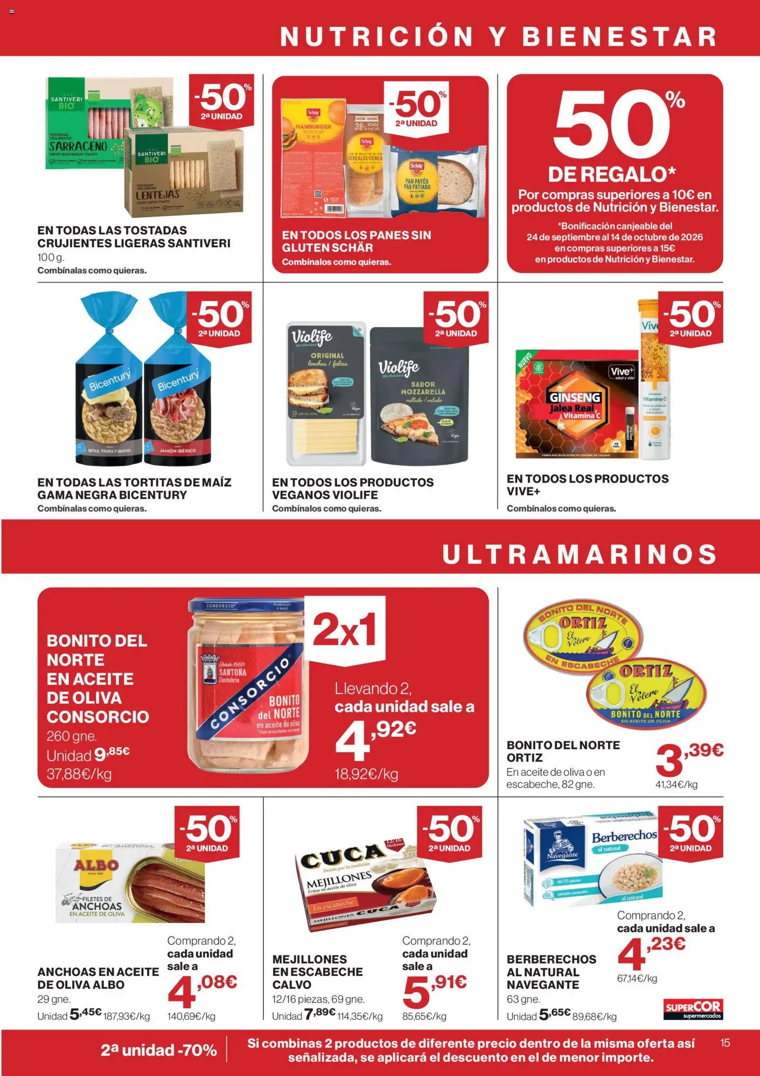 Supercor Canarias │ válido desde el 10/09/2026 | Página: 15 | Productos: Maíz, Anchoas, Berberechos, Lentejas