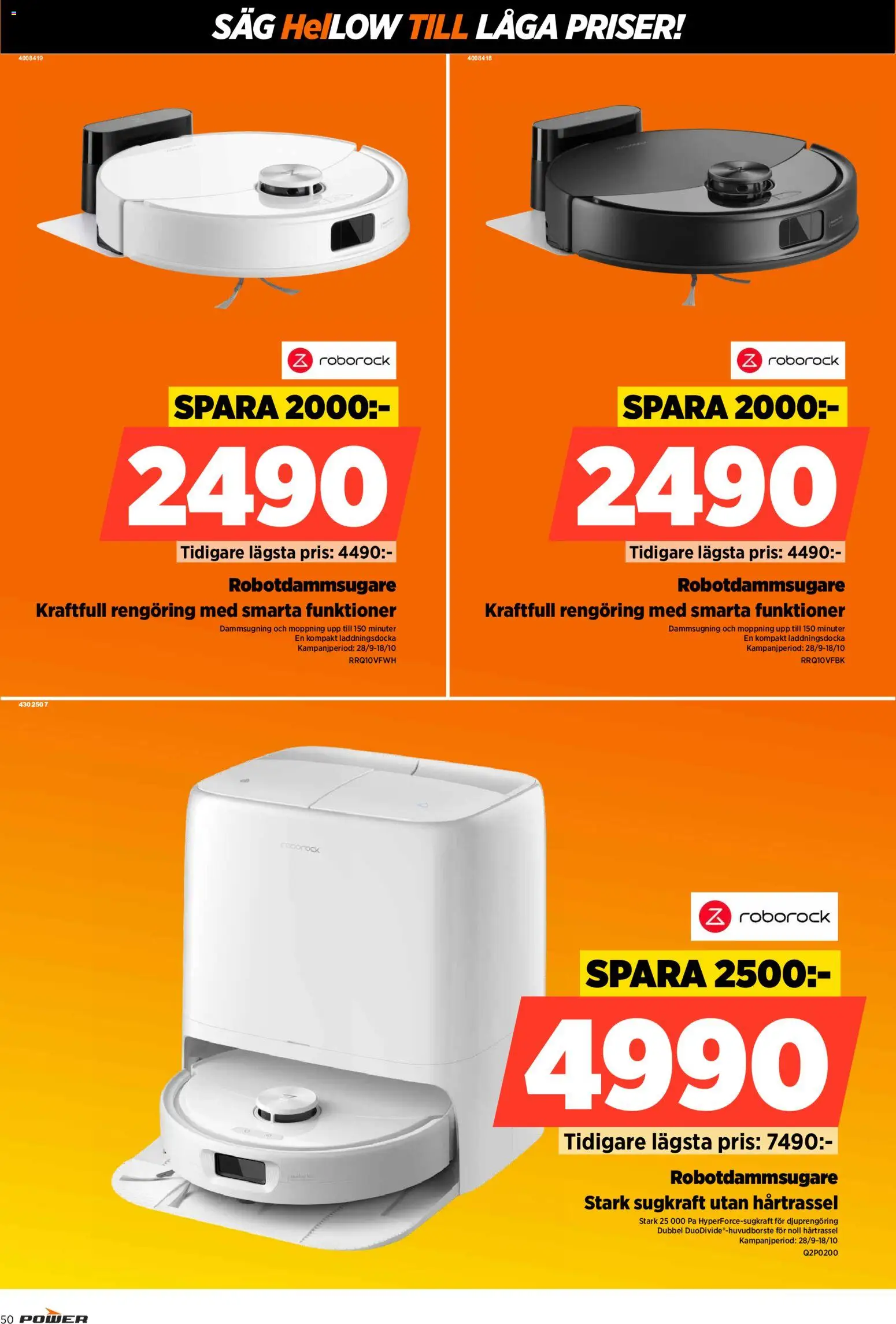 Power reklamblad aktuell från 28/09/2026 | Sida: 50 | Produkter: Såg, Robotdammsugare