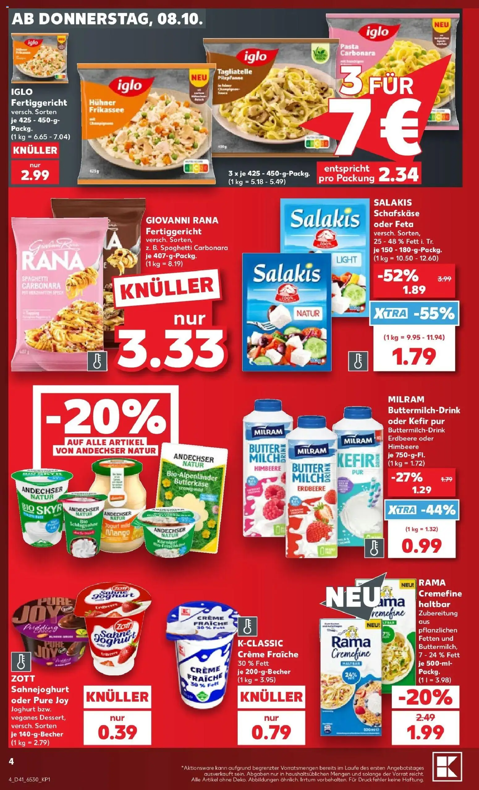 Prospekt Kaufland ab 05.10.2026 » Angebote Online zum Blättern | Seite: 14 | Produkte: Joghurt, Creme, Skyr, Milram