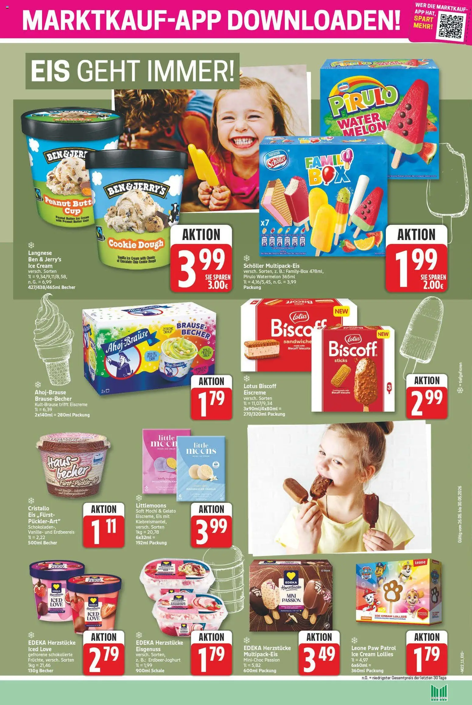 Marktkauf Prospekt – gültig ab 26.05.2026 | Seite: 11 | Produkte: Langnese, Butter, Ben & Jerry's, Eis