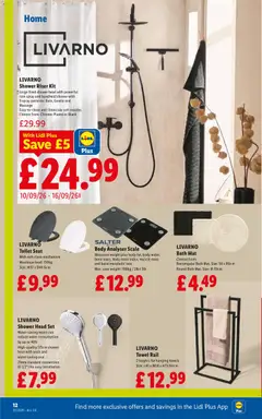 Preview of Weekly offers Lidl valid from 10/09/2026 | Page: 14 | Products: Towels, Toilet, Towel, Weight