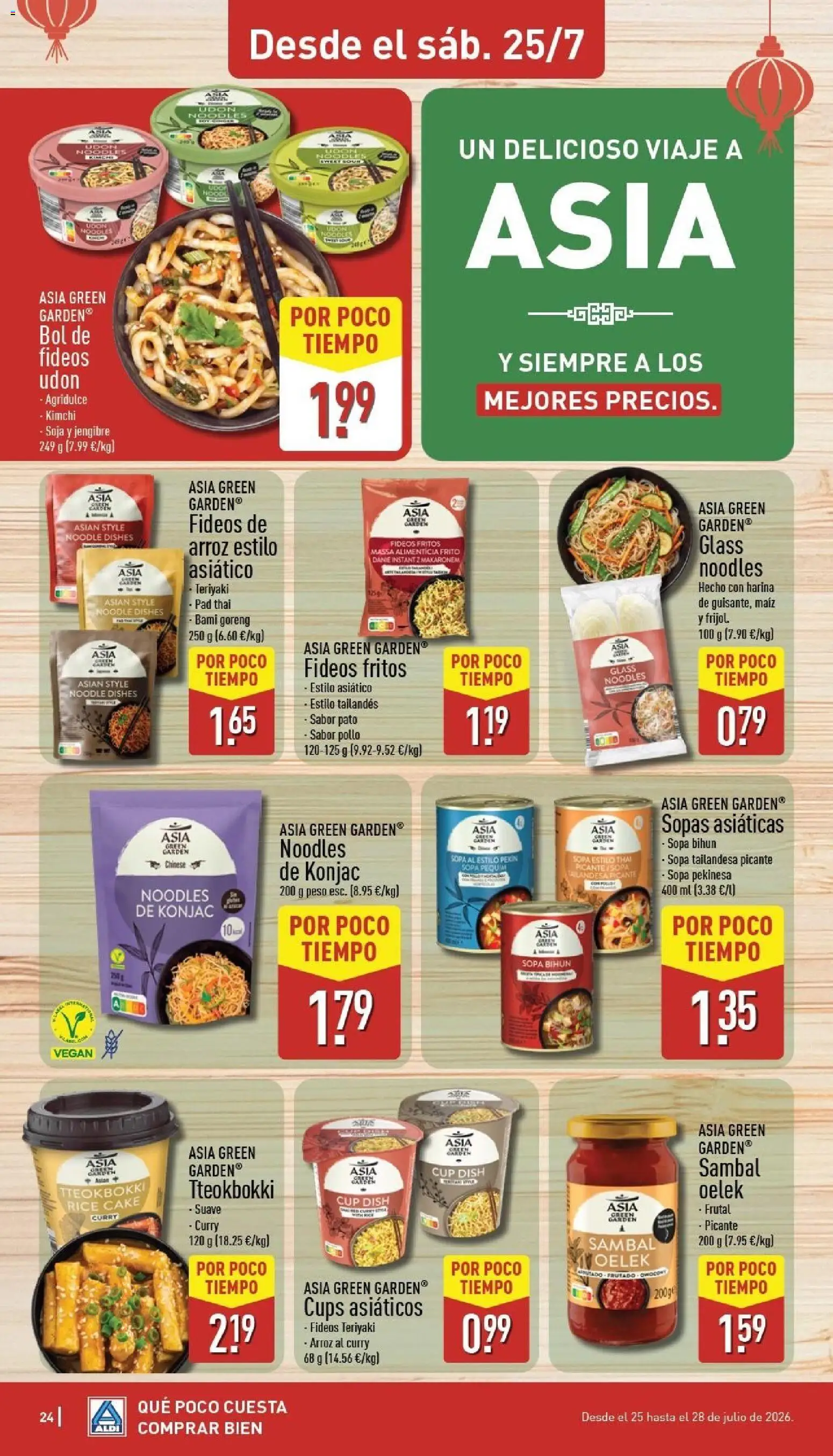 Aldi folleto Península │ válido desde el 20/07/2026 | Página: 24 | Productos: Jengibre, Arroz, Fideos de arroz, Pato