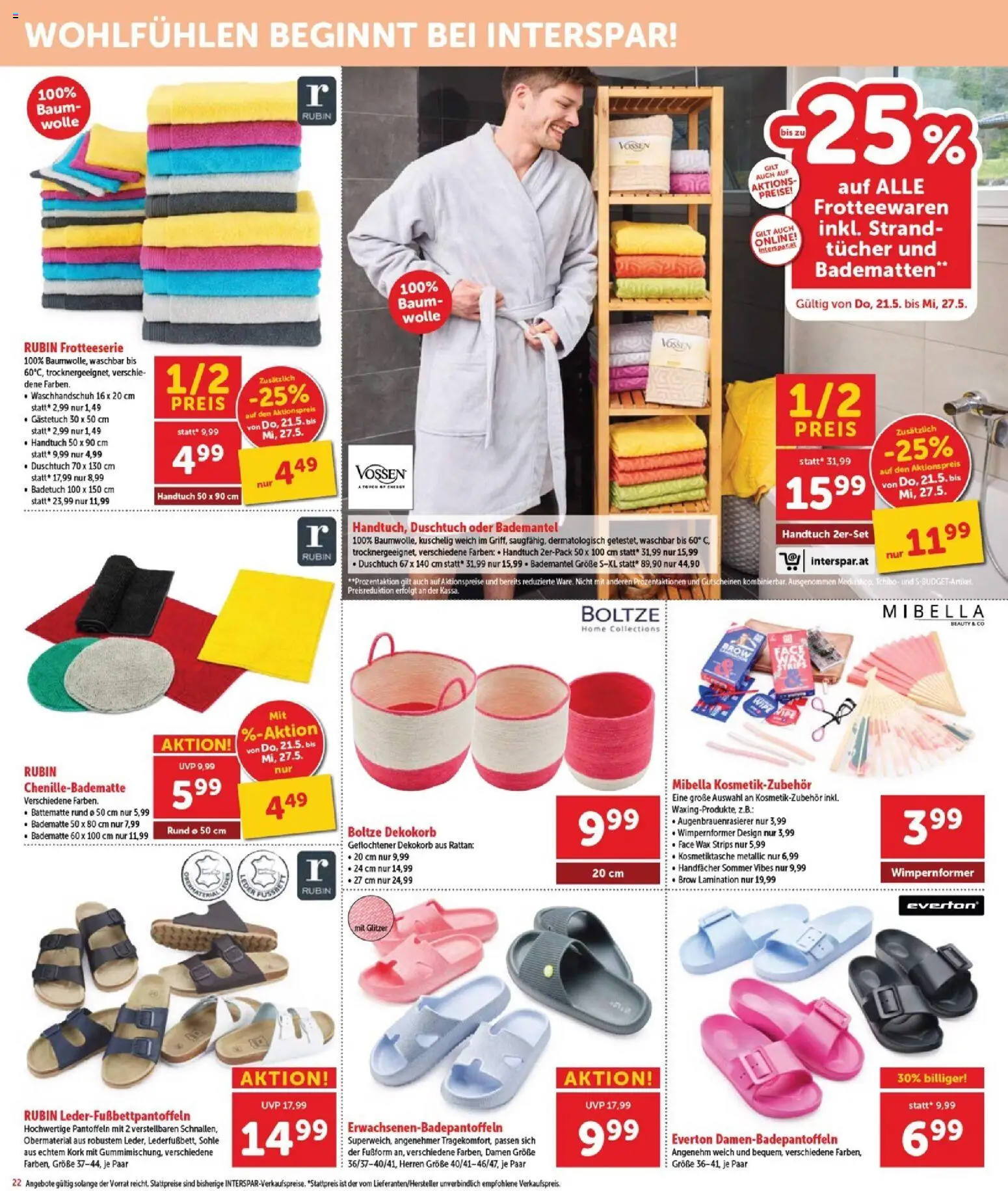 Interspar Flugblatt - Burgenland Nord gültig ab 21.05.2026 | Seite: 23 | Produkte: Bademantel