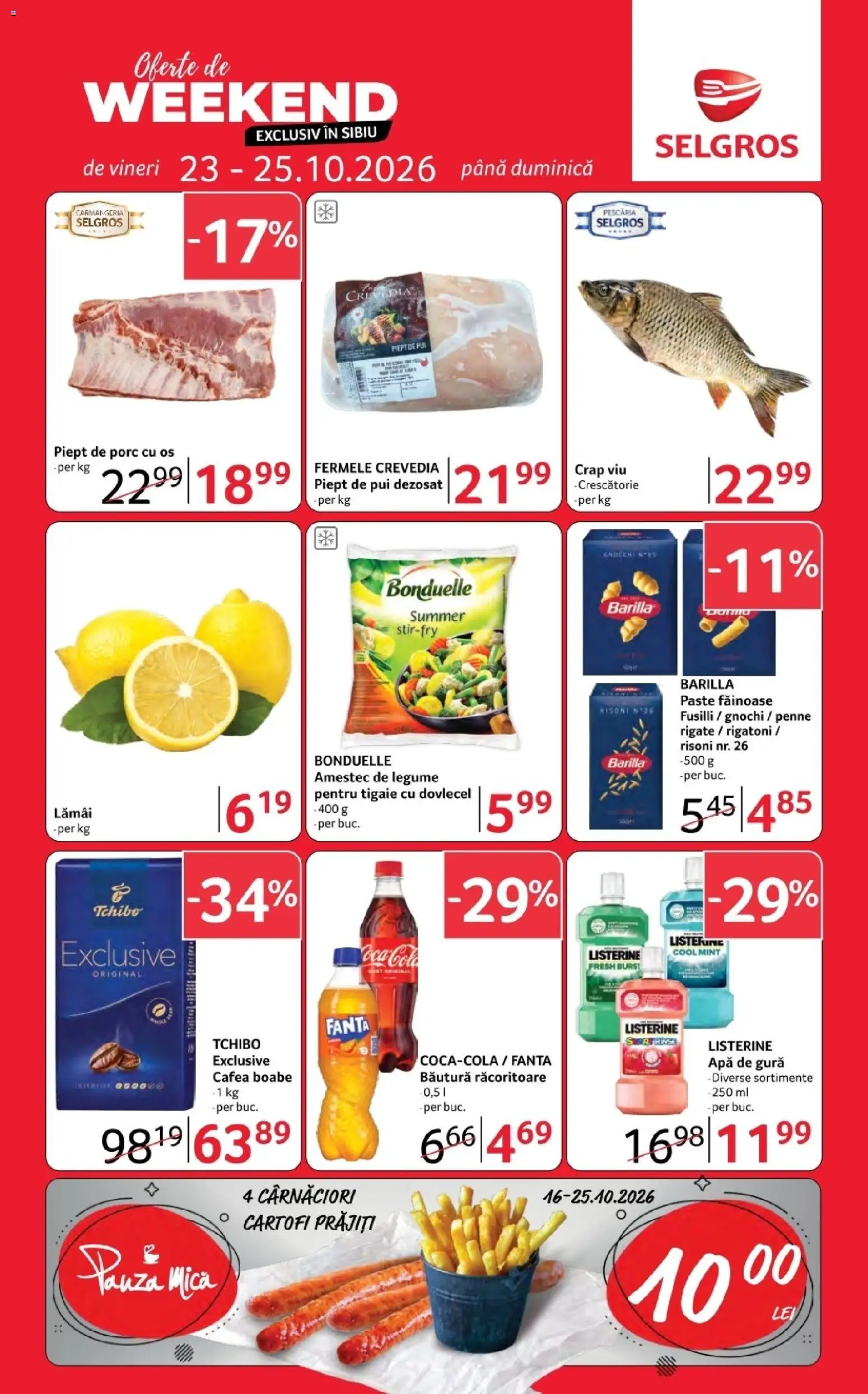 Noul catalog Selgros – valabil de la 23.10.2026 | Pagină: 1 | Produse: Lamai, Barilla, Cola, Amestec