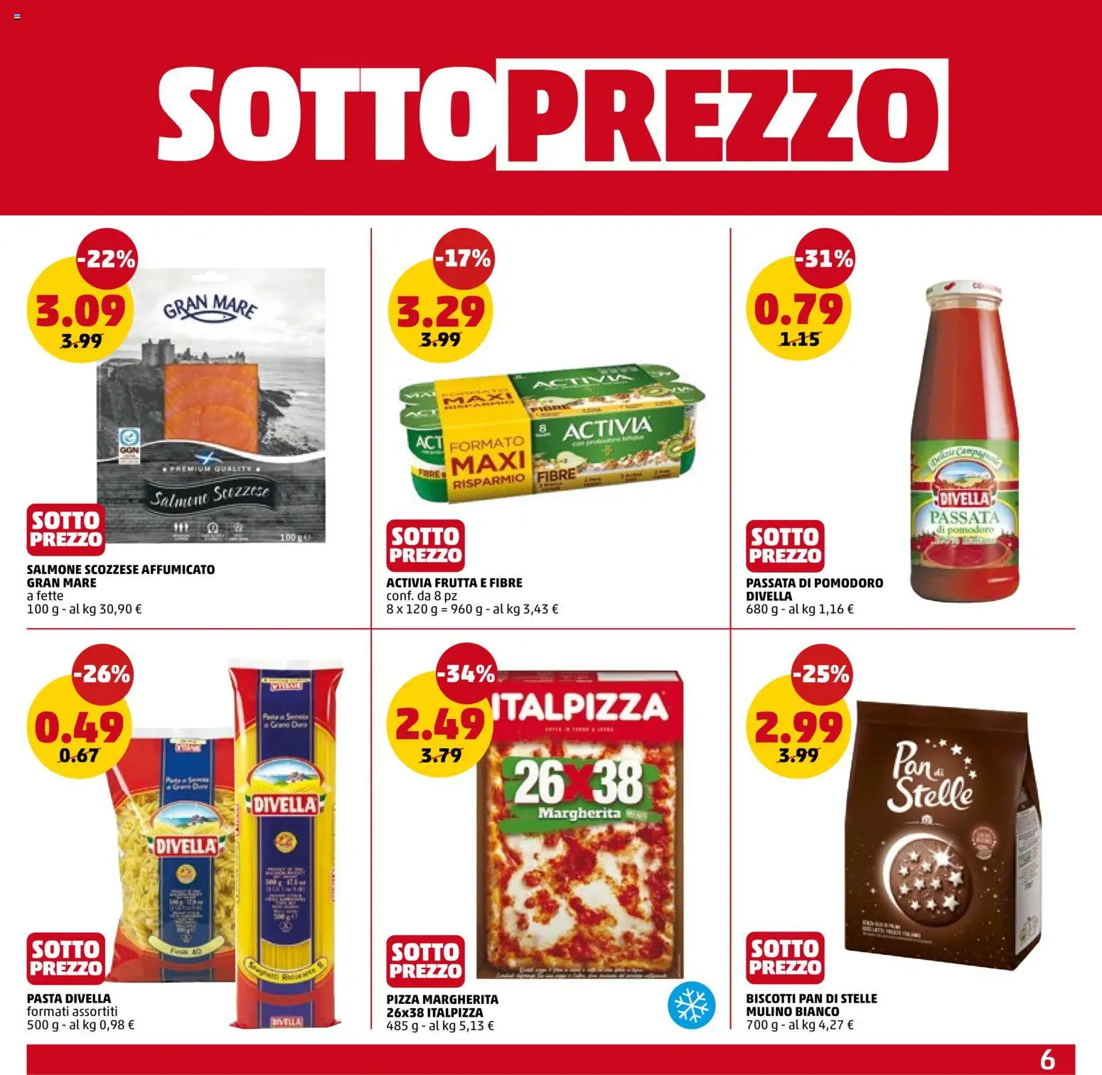 Volantino PENNY del 11.06.2026 | Pagina: 6 | Prodotti: Biscotti, Pomodoro, Pasta, Passata di pomodoro