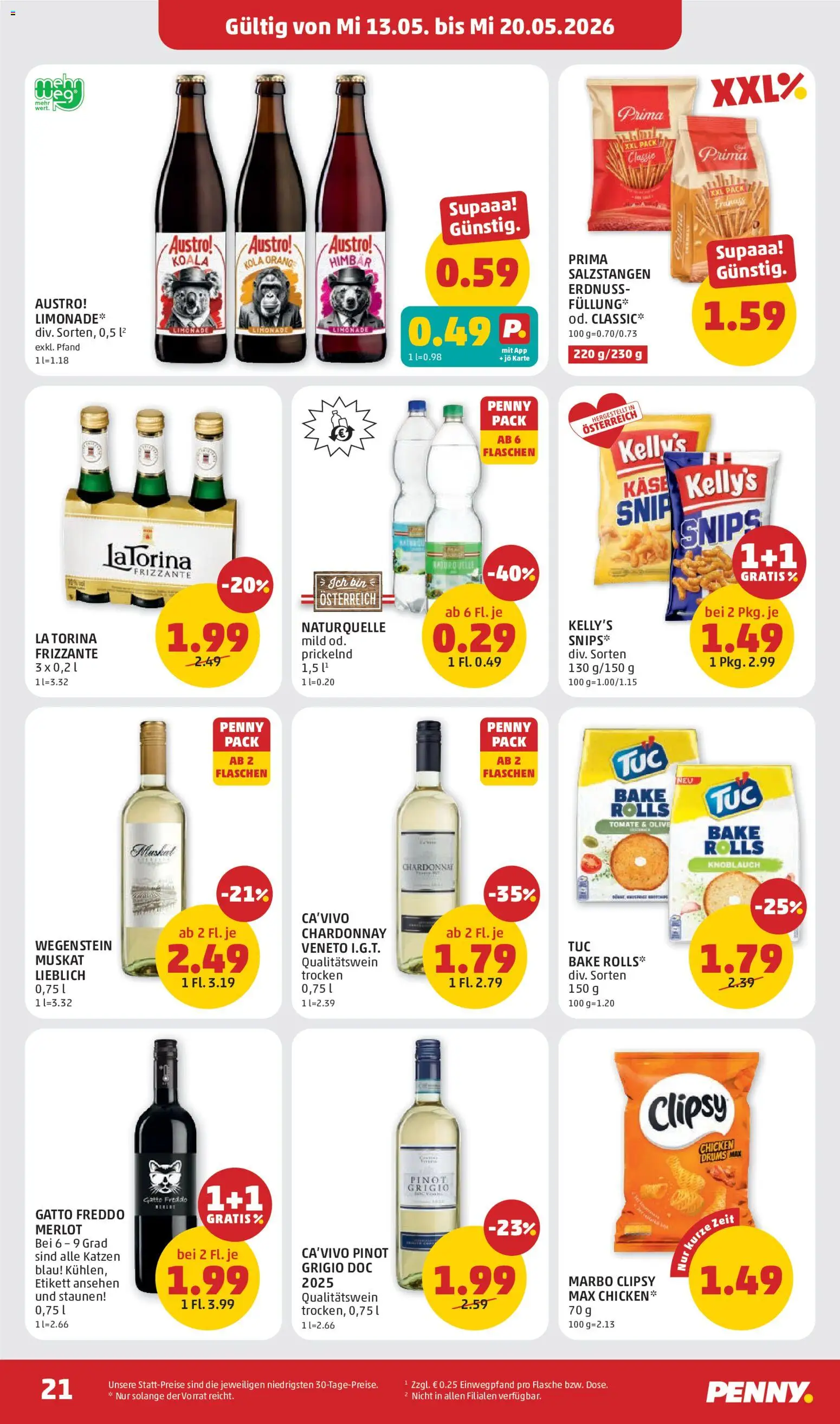 Penny Markt Flugblatt gültig ab 13.05.2026 | Seite: 21 | Produkte: Knoblauch, Käse