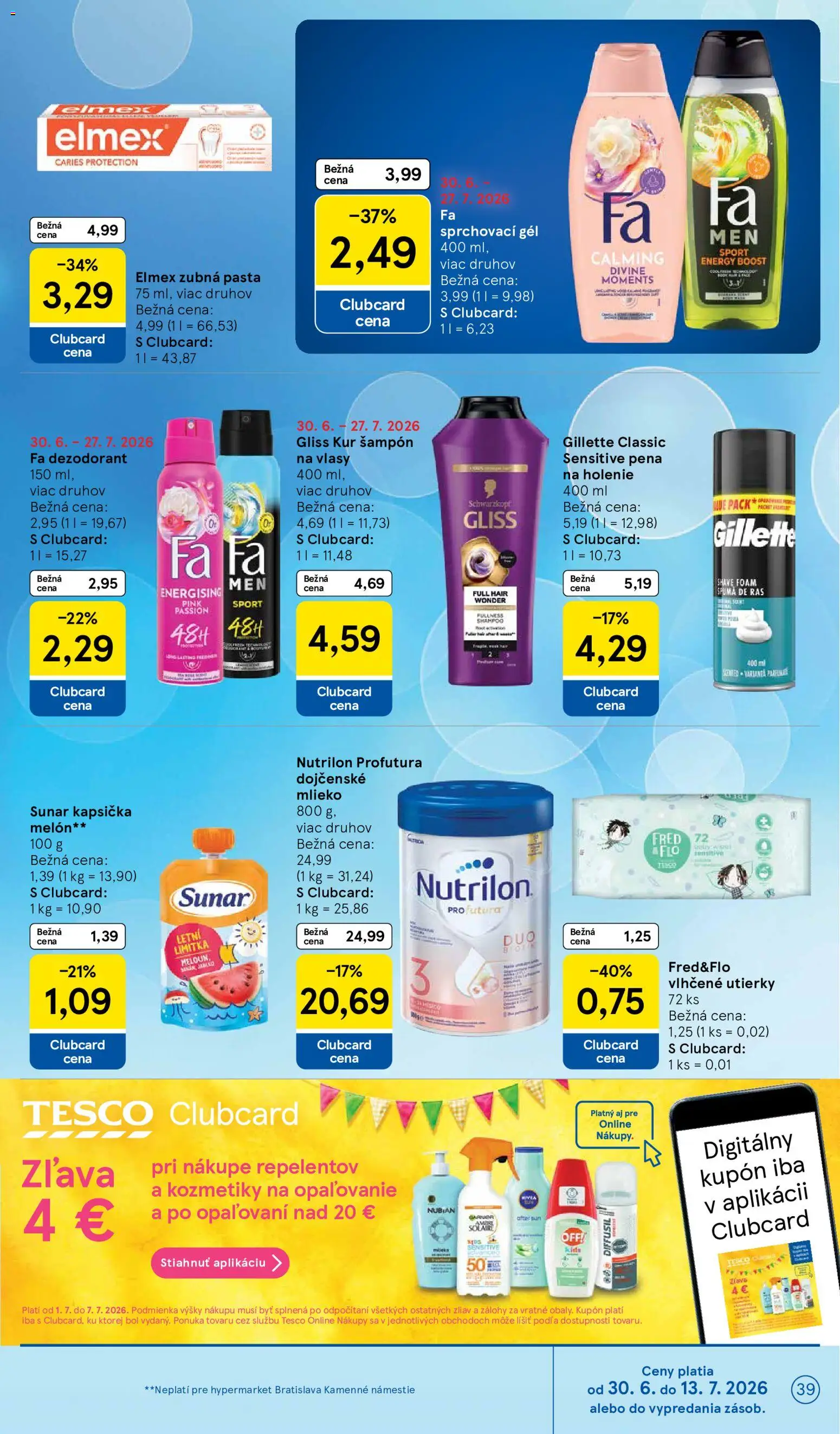 Nové Tesco akcie – leták je platný od 01.07.2026 | Strana: 39