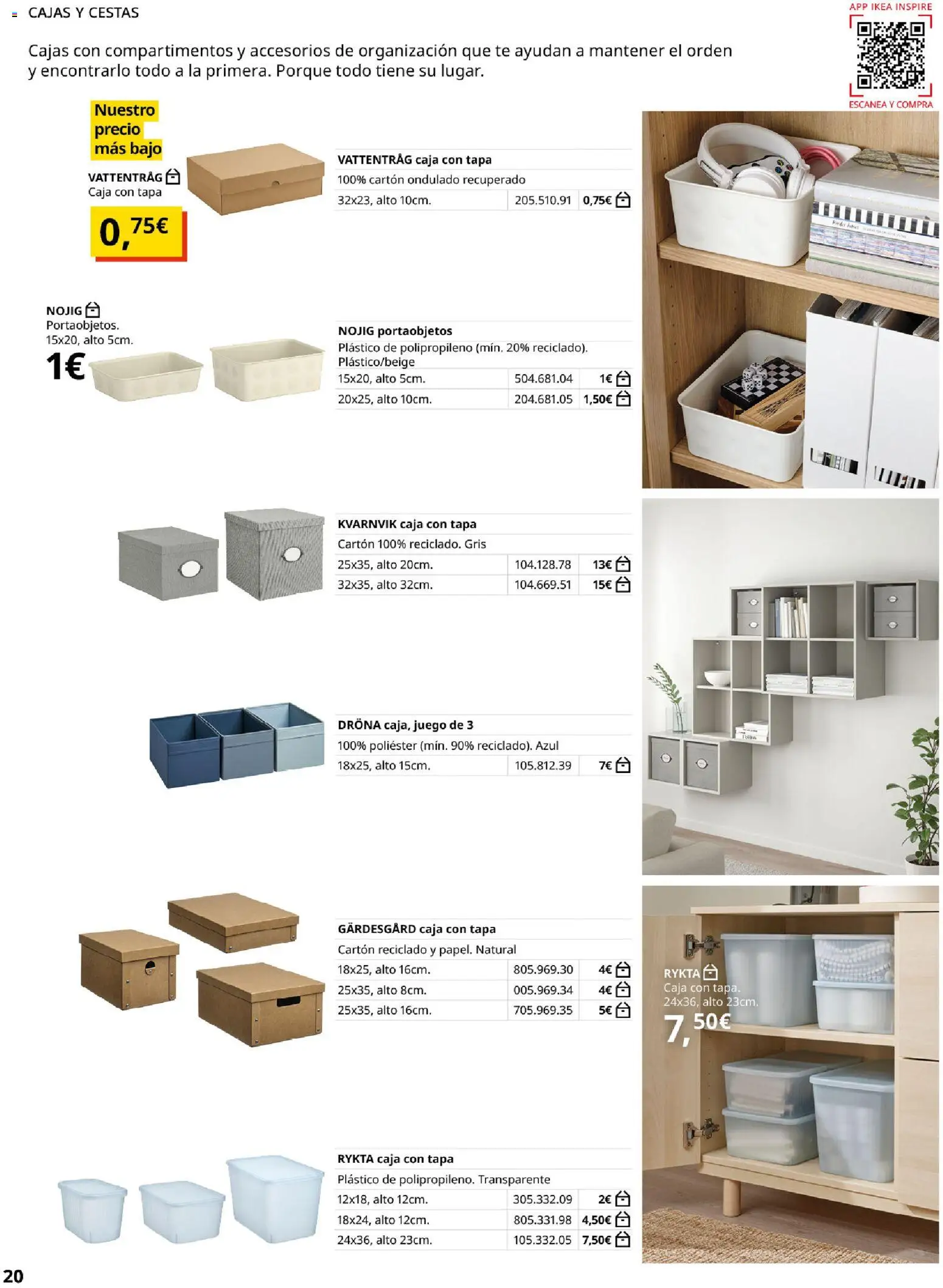 Catálogo IKEA Besta Eket │ válido desde el 01.02.2026 | Página: 20 | Productos: Té, Caja