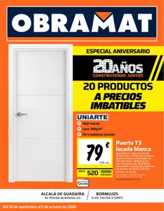 Vista previa Obramat - Bormujos válido desde el 18/09/2026