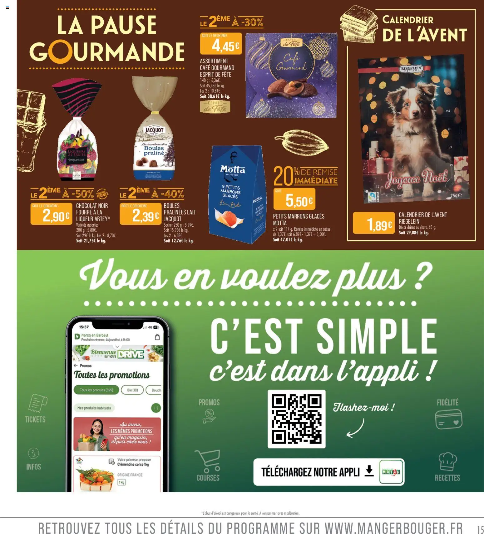 {H1} | Page: 15 | Produits: Clémentine, Calendrier, Chocolat noir, Calendrier de l'avent