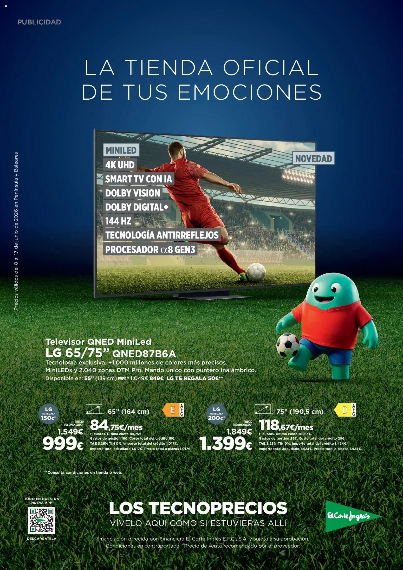 El Corte Inglés ofertas │ válido desde el 08.06.2026 | Página: 1 | Productos: Té, Televisor